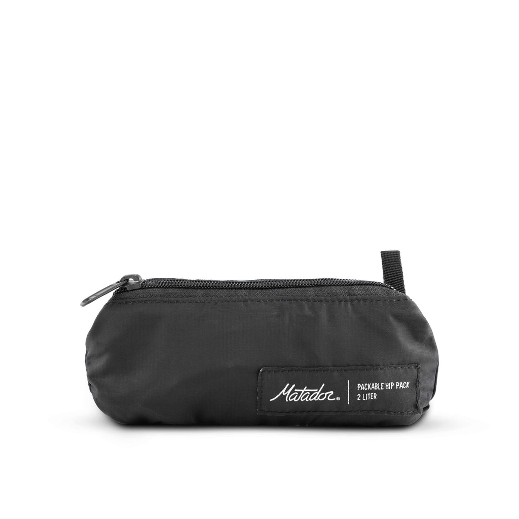 Matador ReFraction Packable Sling (black) - Ultraleichte, faltbare Hüfttasche für Städtereisen (2 Liter) von Matador