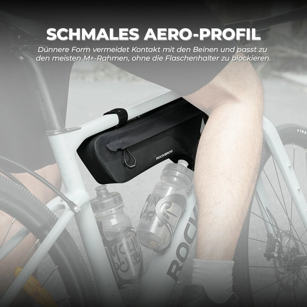 100% Wasserdichtes Fahrrad Rahmentasche Dreiecktasche 1.9L AS-152 RideMate