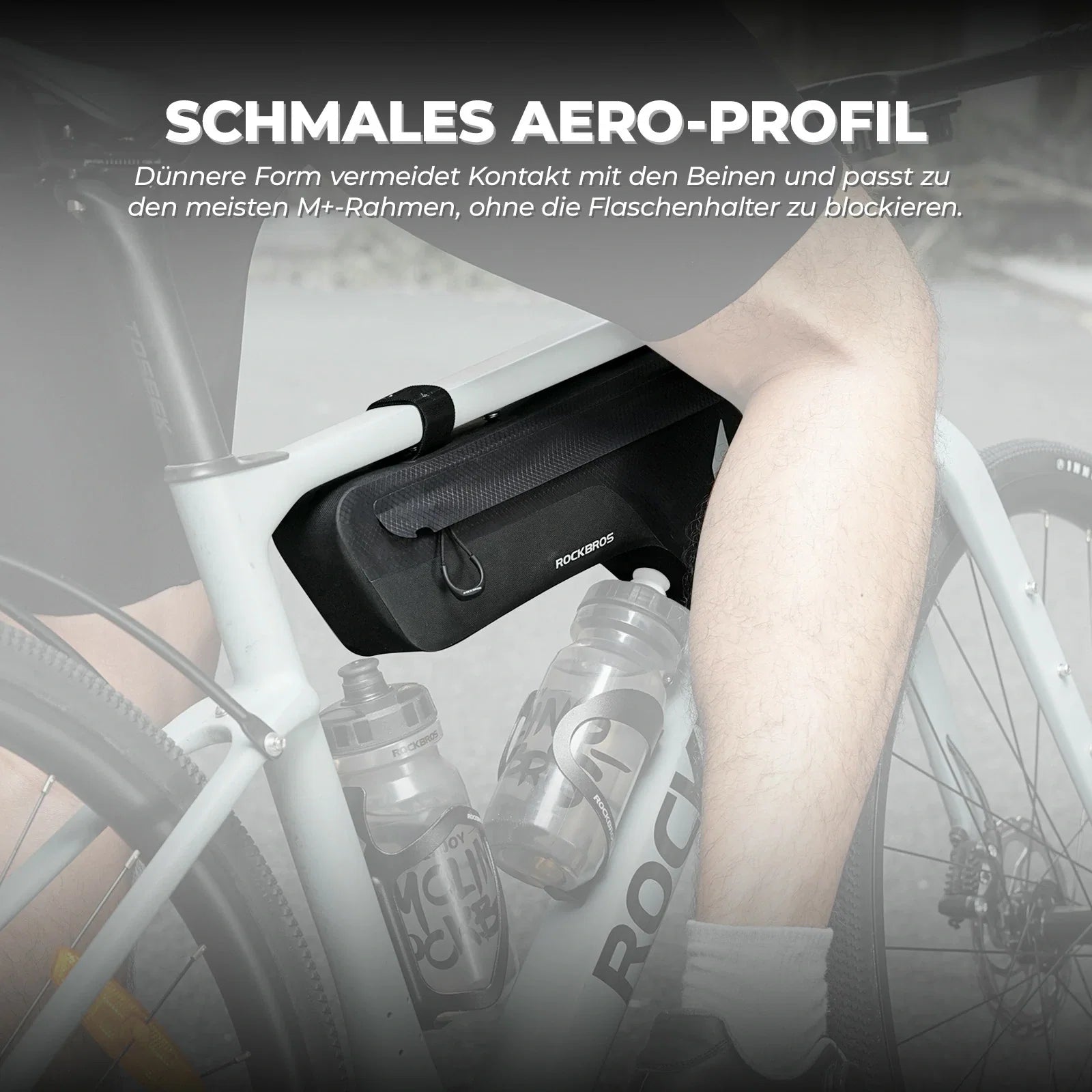 100% Wasserdichtes Fahrrad Rahmentasche Dreiecktasche 1.9L AS-152 RideMate