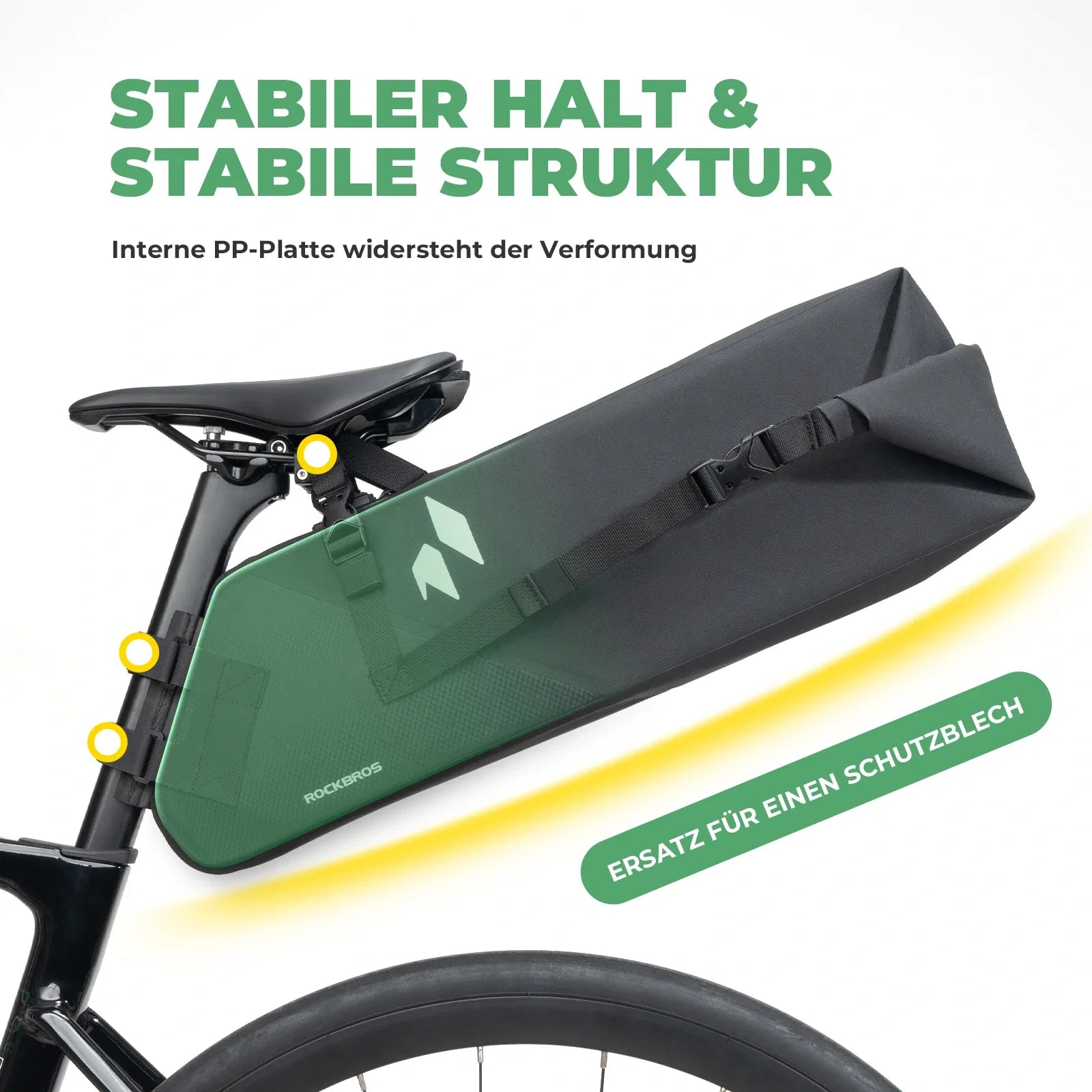 100% Wasserdichtes Fahrrad Satteltasche 13L AS-157 RideMate