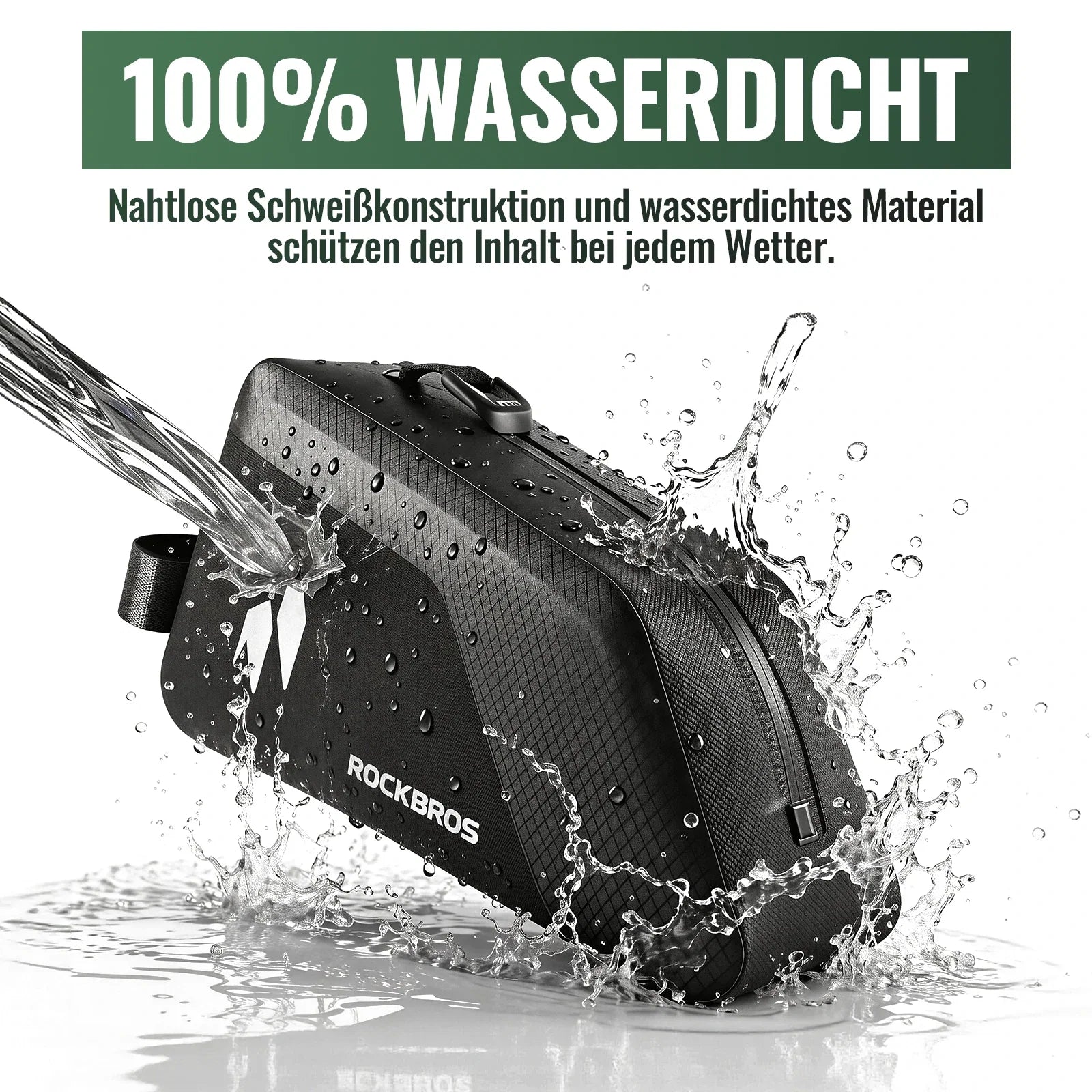 100% Wasserdichtes Oberrohrtasche 1L AS-151 RideMate