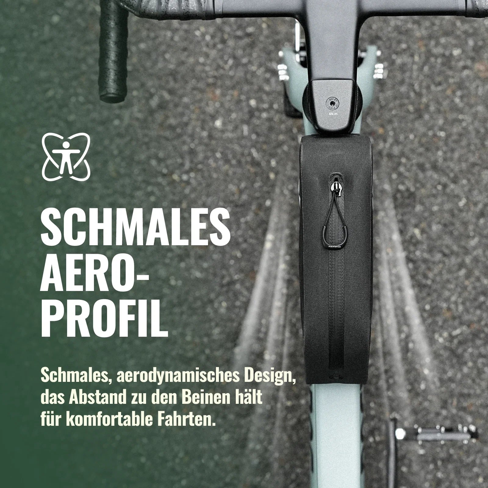 100% Wasserdichtes Oberrohrtasche 1L AS-151 RideMate