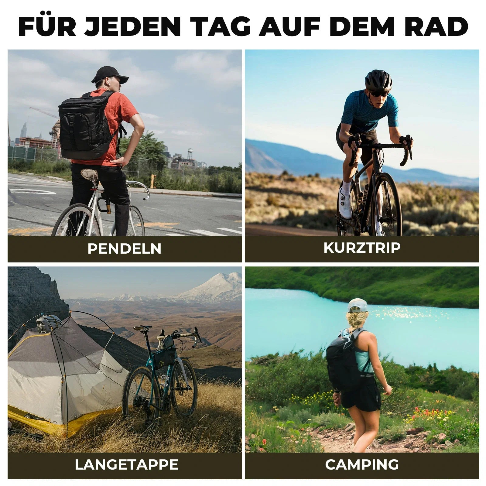 100% Wasserdichtes Gepäckträgertasche Gepäckträger für Vordergabel  7L AS-156 RideMate