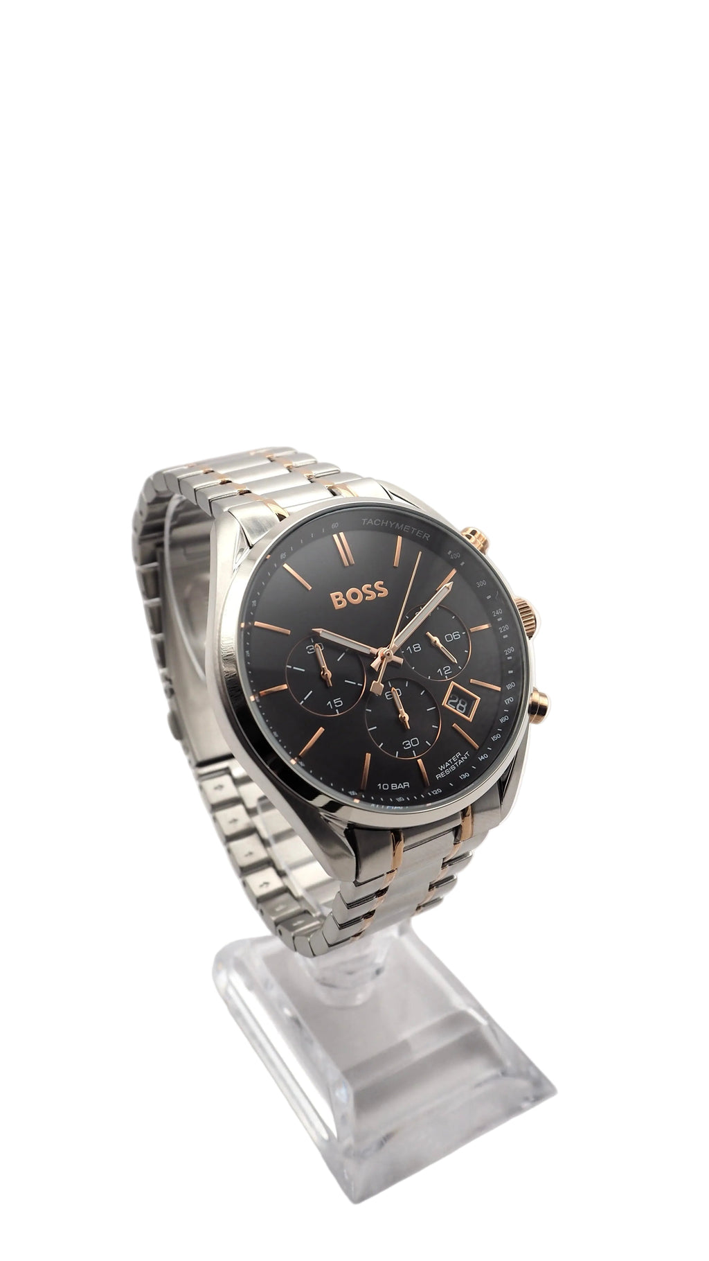 Boss Champion Chronograph 1513819 Herrenuhr Edelstahl Silber Neu OVP