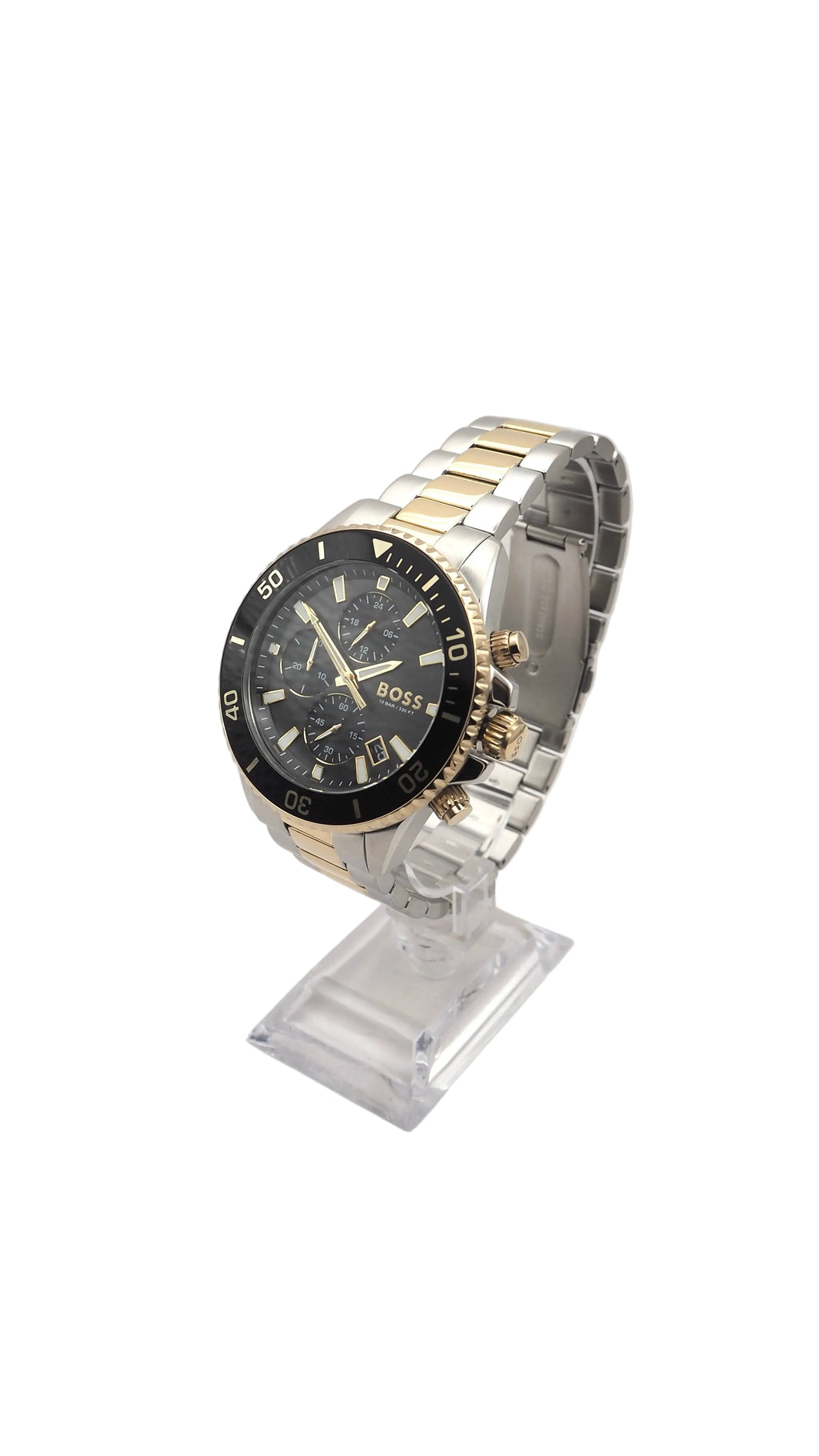 Boss Admiral Chronograph 1513908 Herrenuhr Edelstahl Silber Neu OVP
