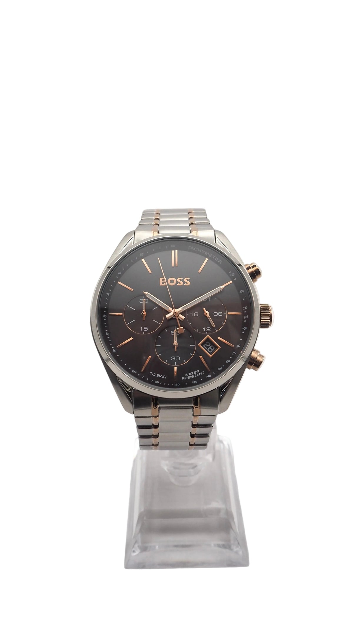 Boss Champion Chronograph 1513819 Herrenuhr Edelstahl Silber Neu OVP
