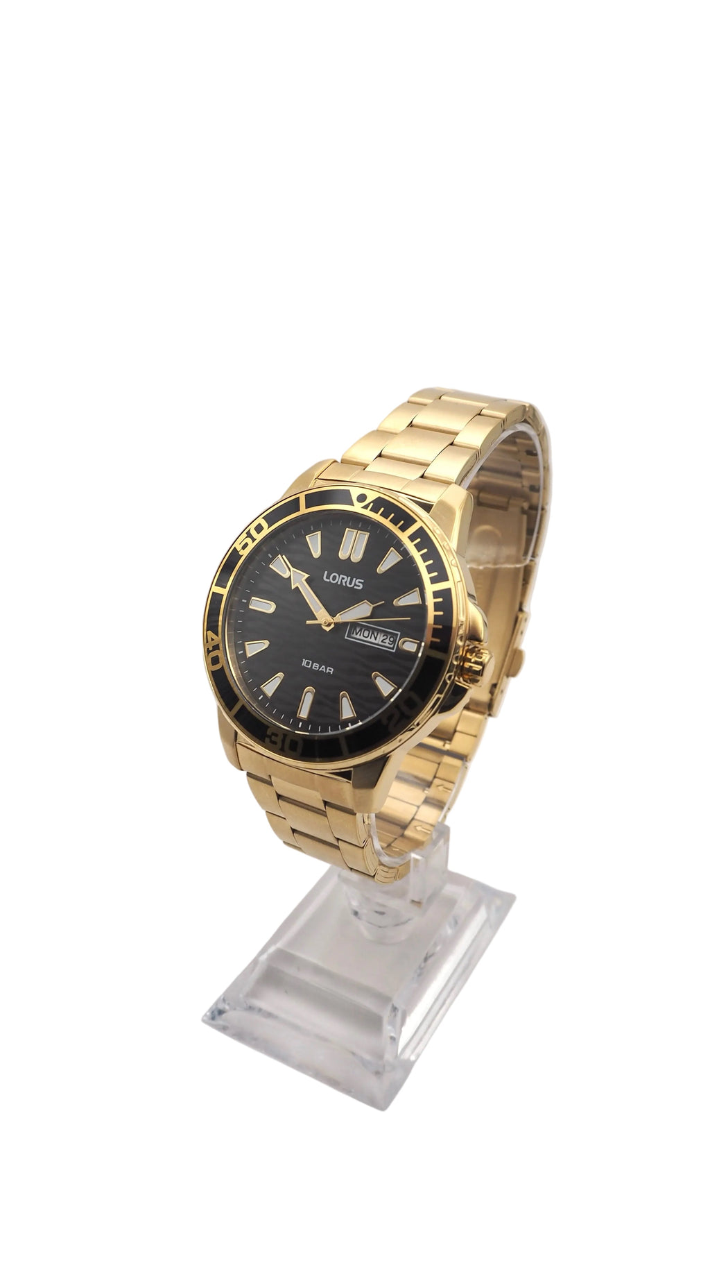 Lorus RH362AX9 Herrenuhr Edelstahl Gold Neu OVP
