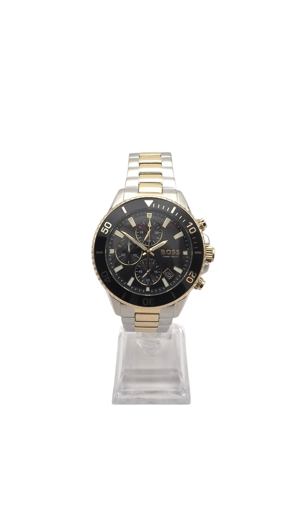 Boss Admiral Chronograph 1513908 Herrenuhr Edelstahl Silber Neu OVP