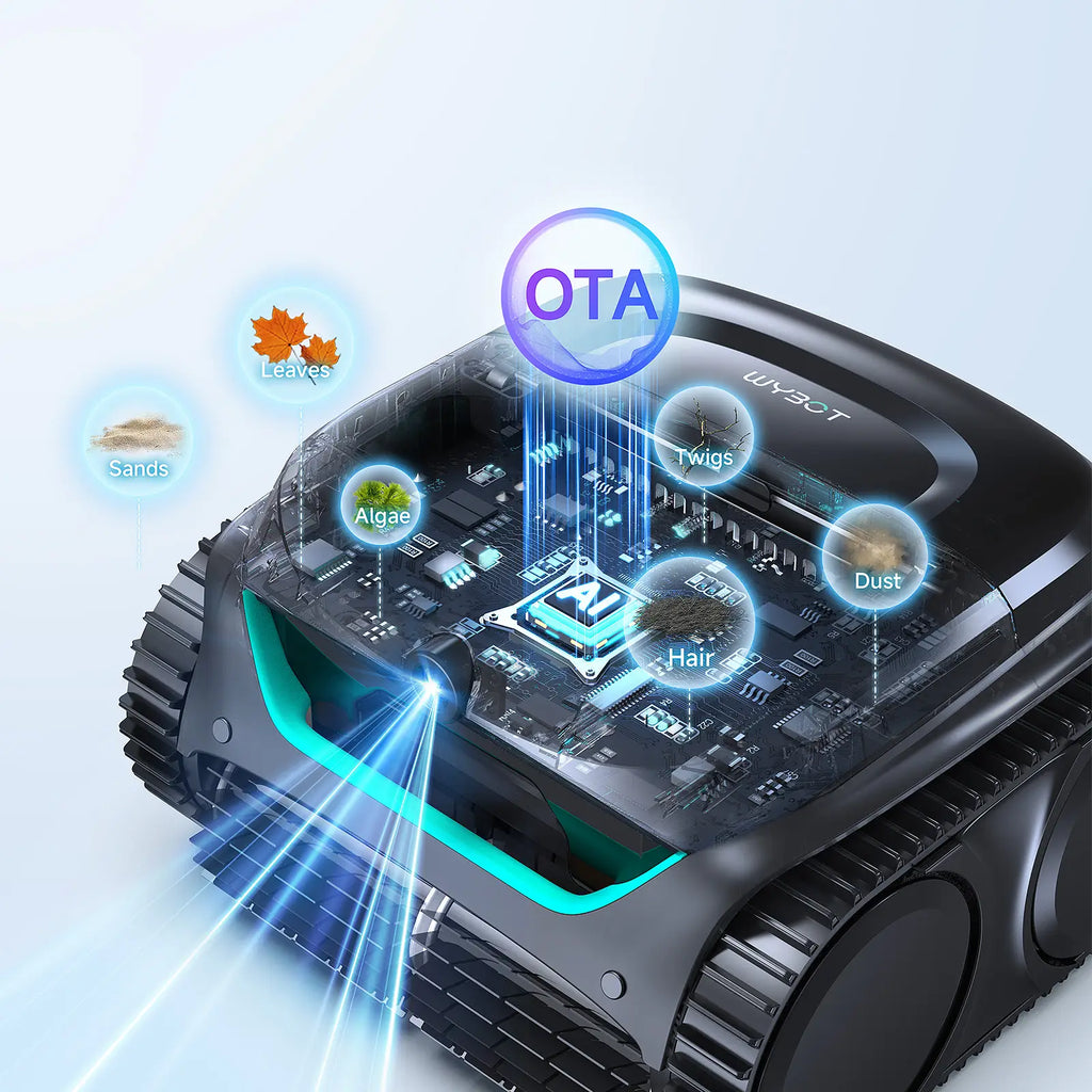 WYBOT C2 Vision Robotic Pool Cleaner Vacuum with AI Vision & Smart APP Control