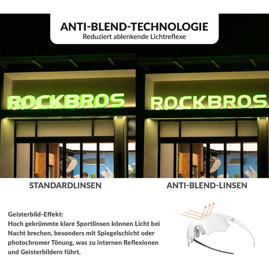 Fahrradbrille Selbsttönend UV400-Schutz Ohne Rahmen -SWIFT