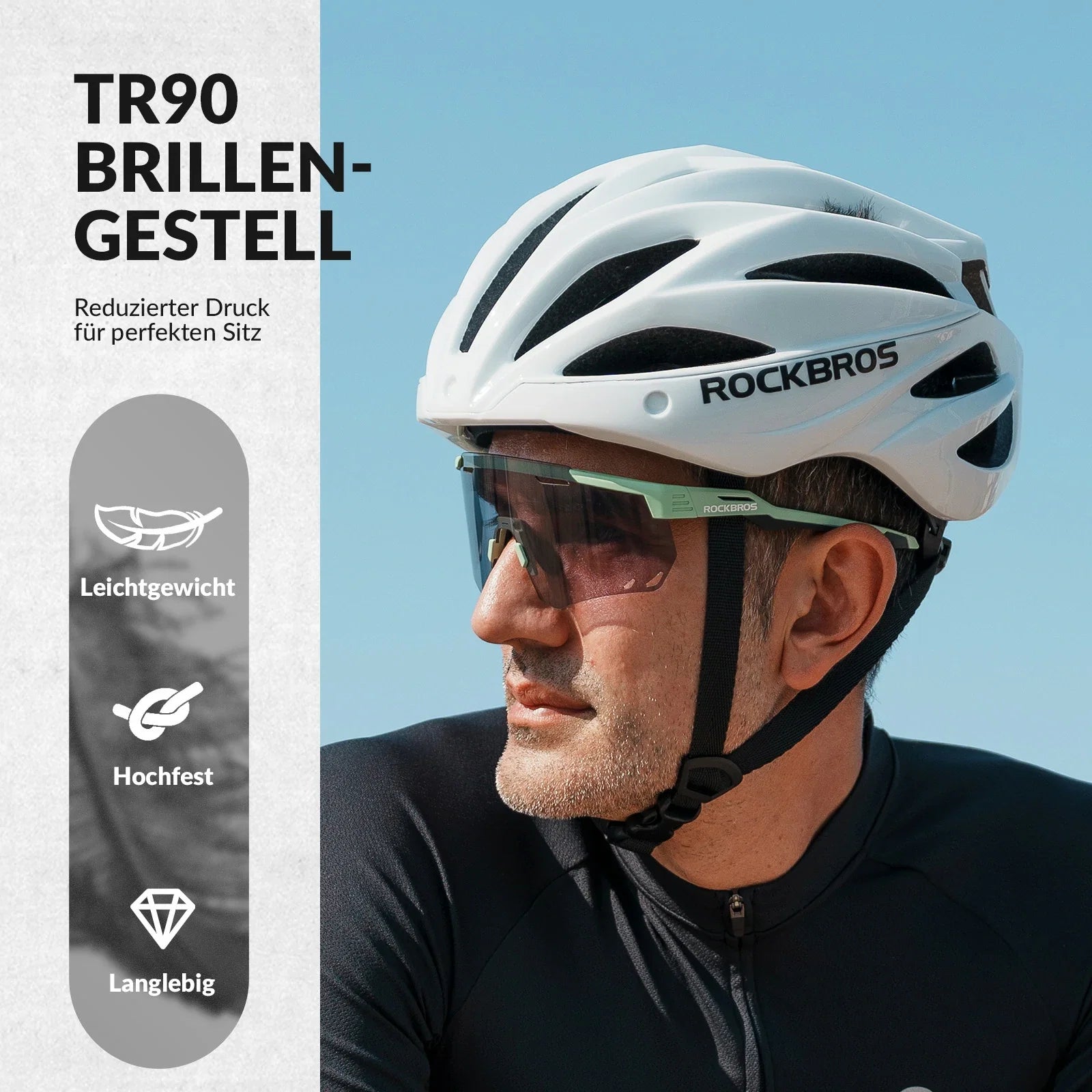 Ultraleichte und Selbsttönende Fahrradbrille (UV400)