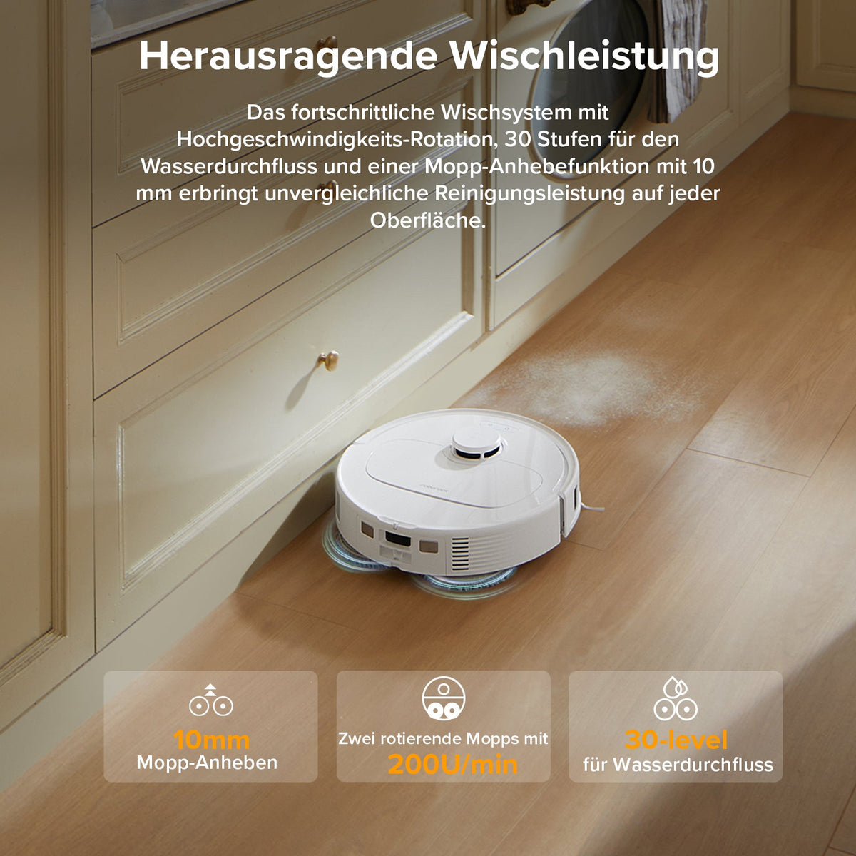 Roborock QV 35A Saugroboter mit Multifunktionsdock