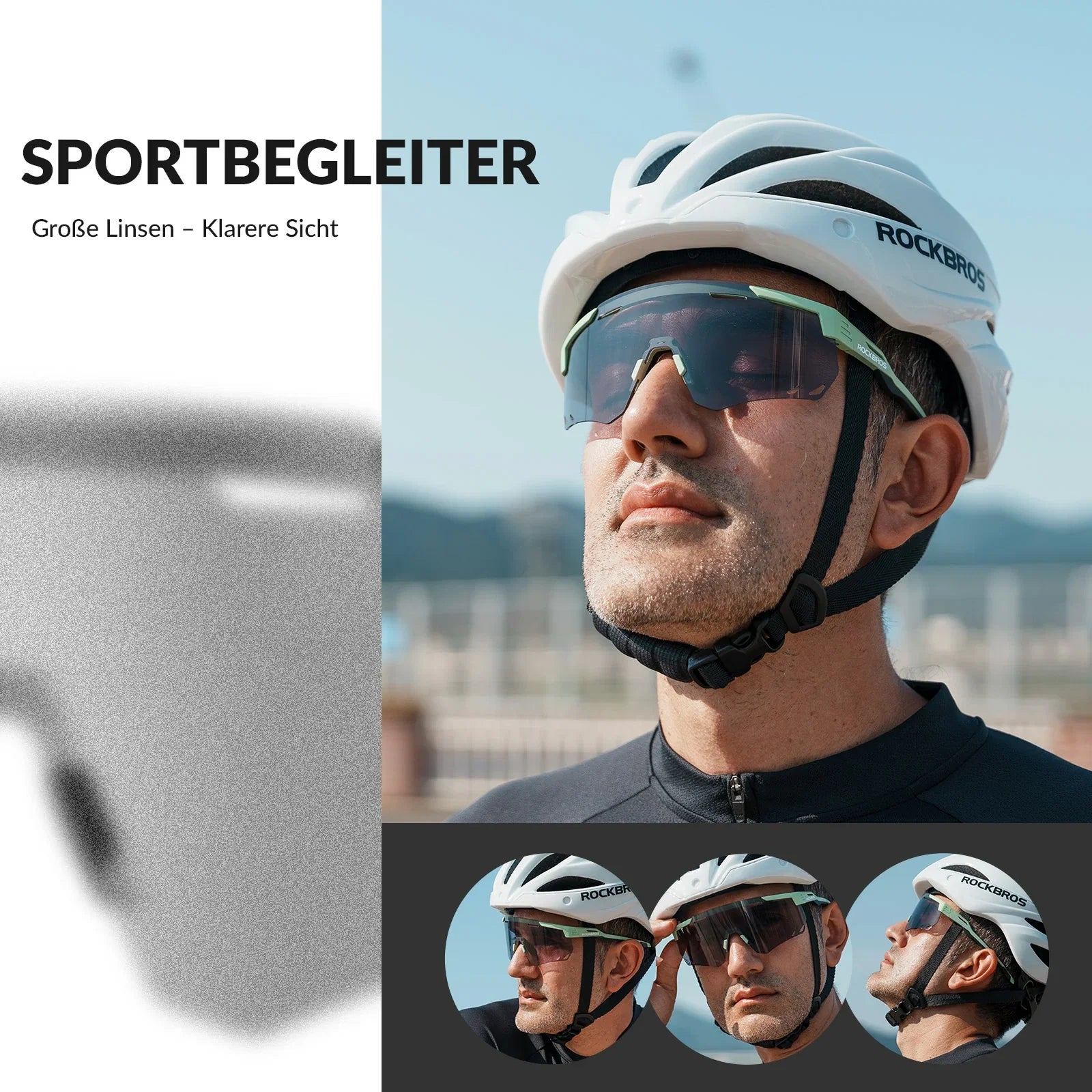 Ultraleichte und Selbsttönende Fahrradbrille (UV400)