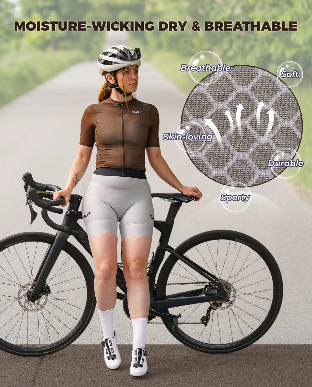 TVI Damen Fahrradtrikot - Digital Dune für MTB & Rennrad