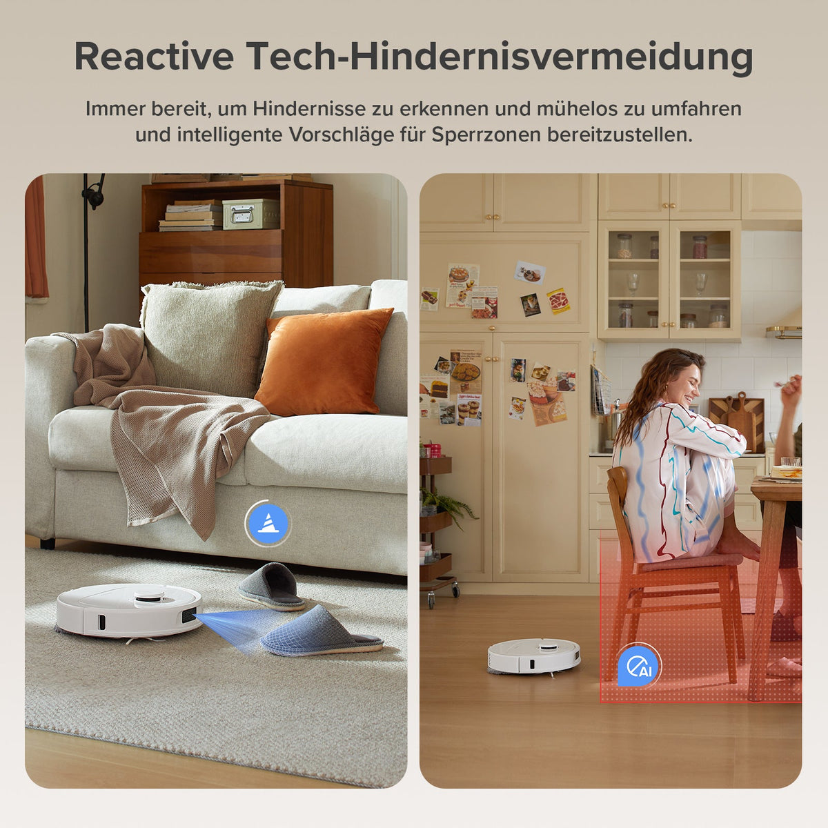 Roborock QV 35A Saugroboter mit Multifunktionsdock