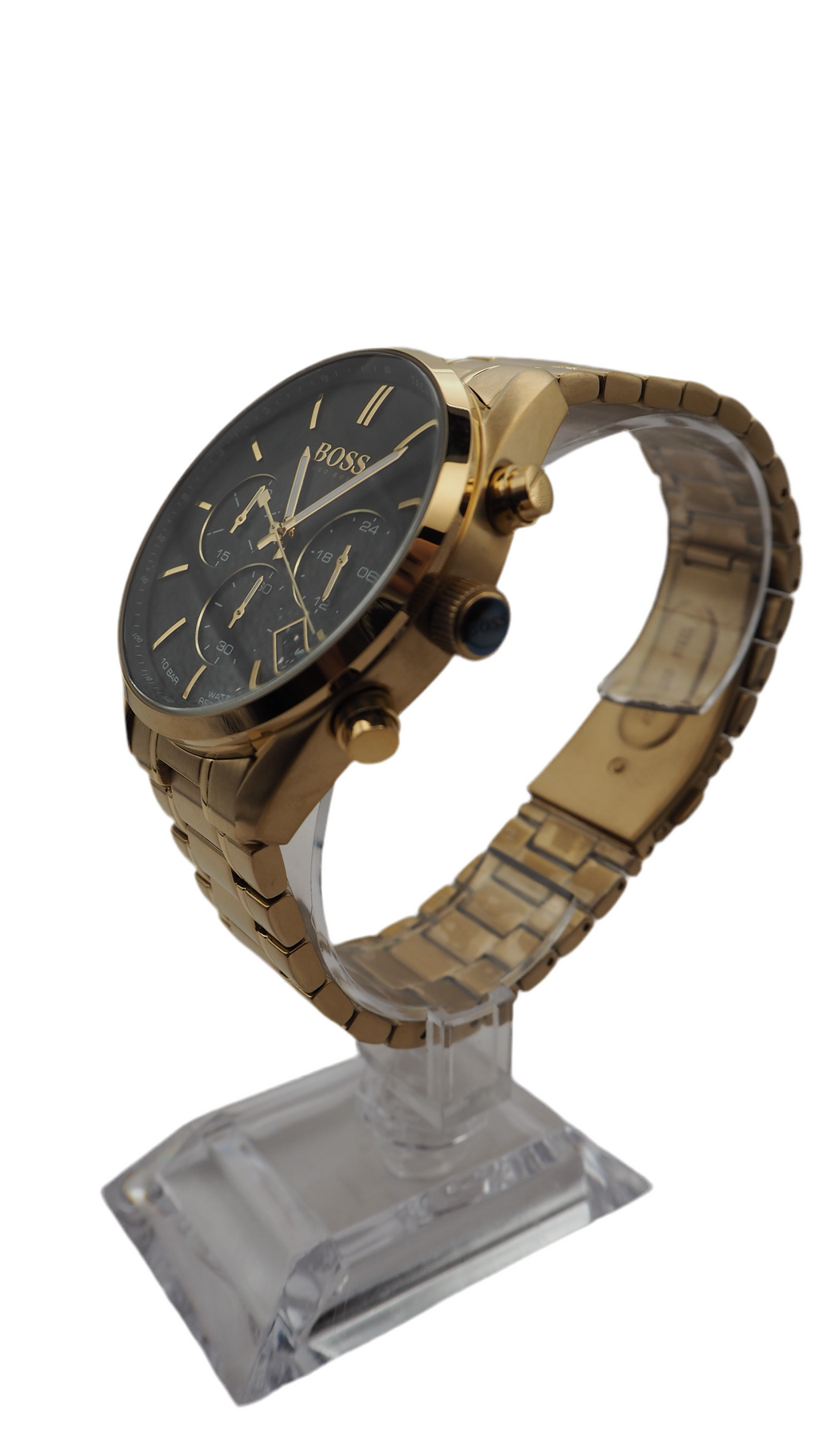 Hugo Boss Champion Chronograph 1513848 Herrenuhr Edelstahl Gold Neu OVP