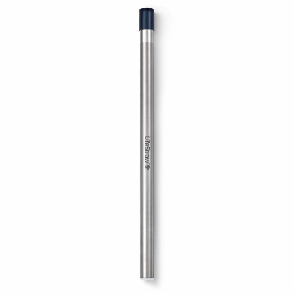 LifeStraw Sip (midnight blue) - Wiederverwendbarer Wasserfilter-Strohhalm aus Edelstahl von LifeStraw