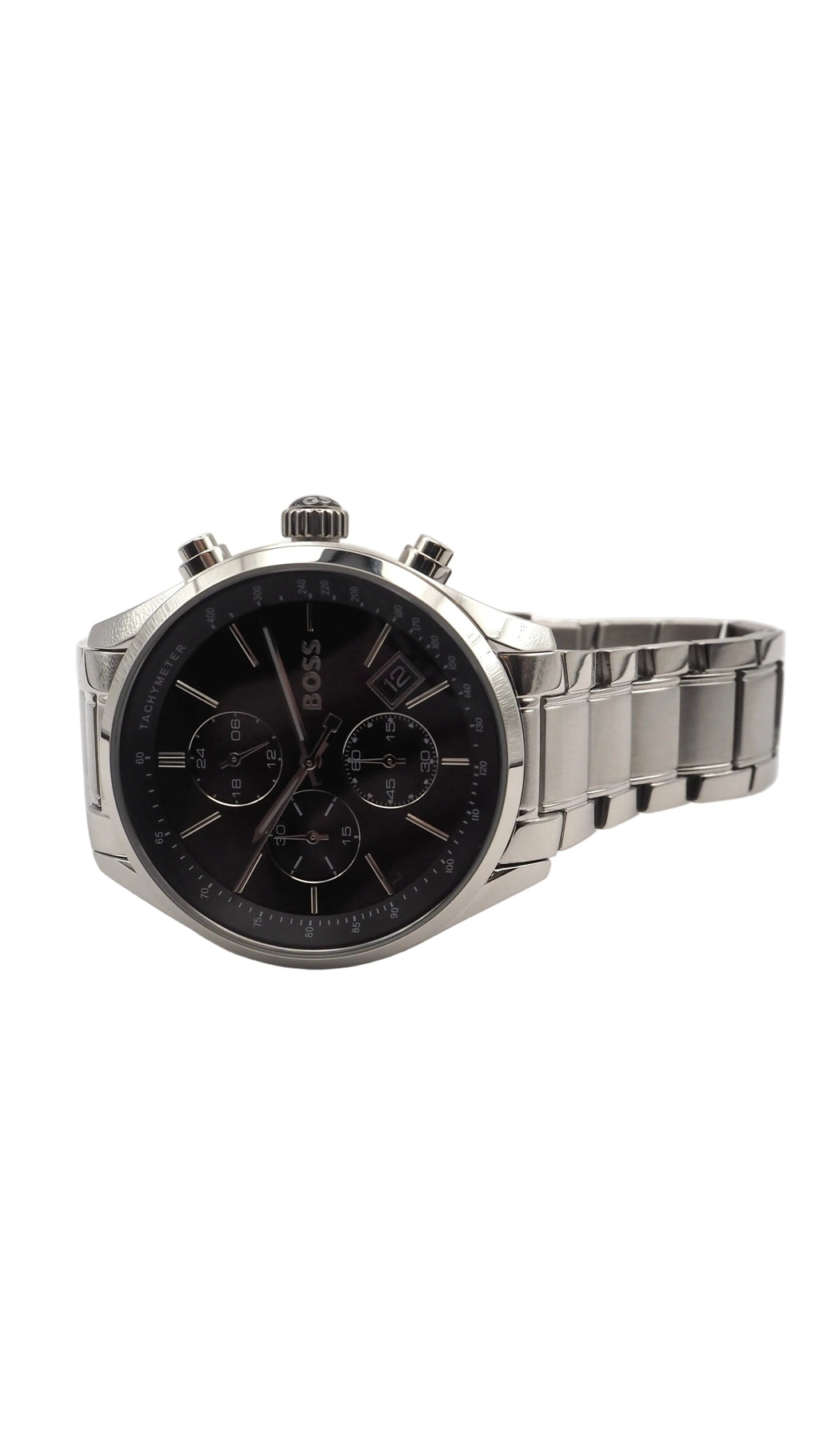 Boss Grand Prix Chronograph 1513477 Herrenuhr Edelstahl Silber Neu OVP