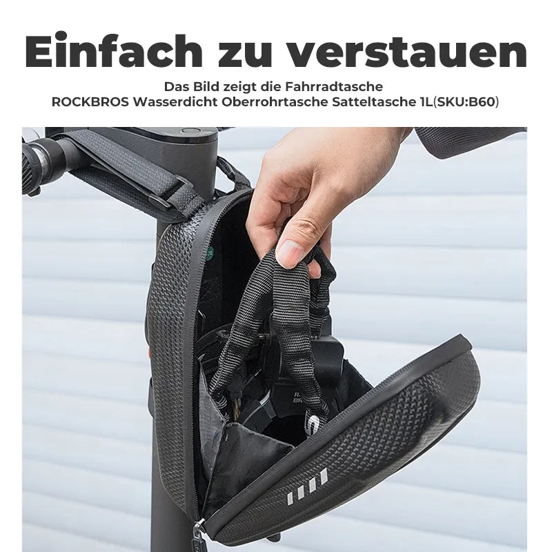 E-Scooter Schloss mit 59,5 cm Stahlkette, Fahrradschloss für Roller & Fahrrad