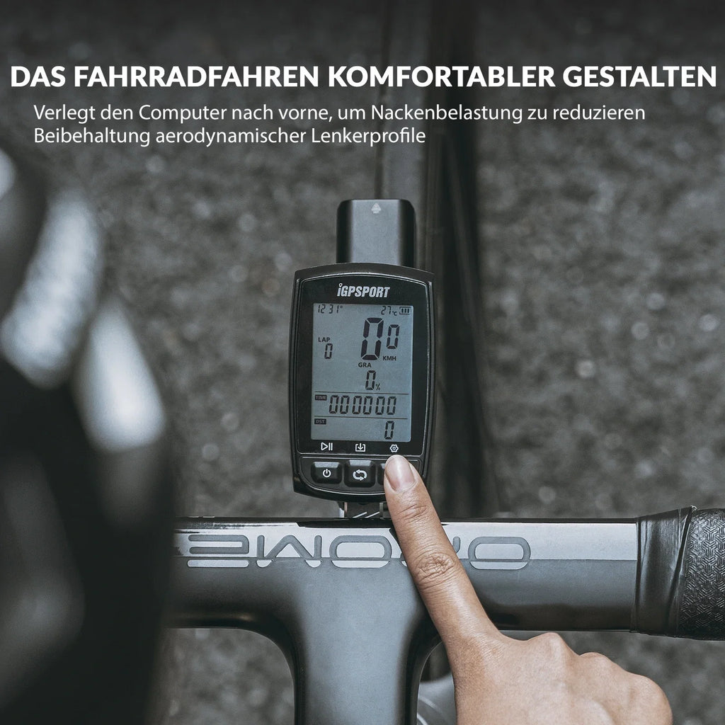 Aero Fahrradcomputer Halterung mit Schnellverschluss Leichtbau Lenkerverlängerungshalterung