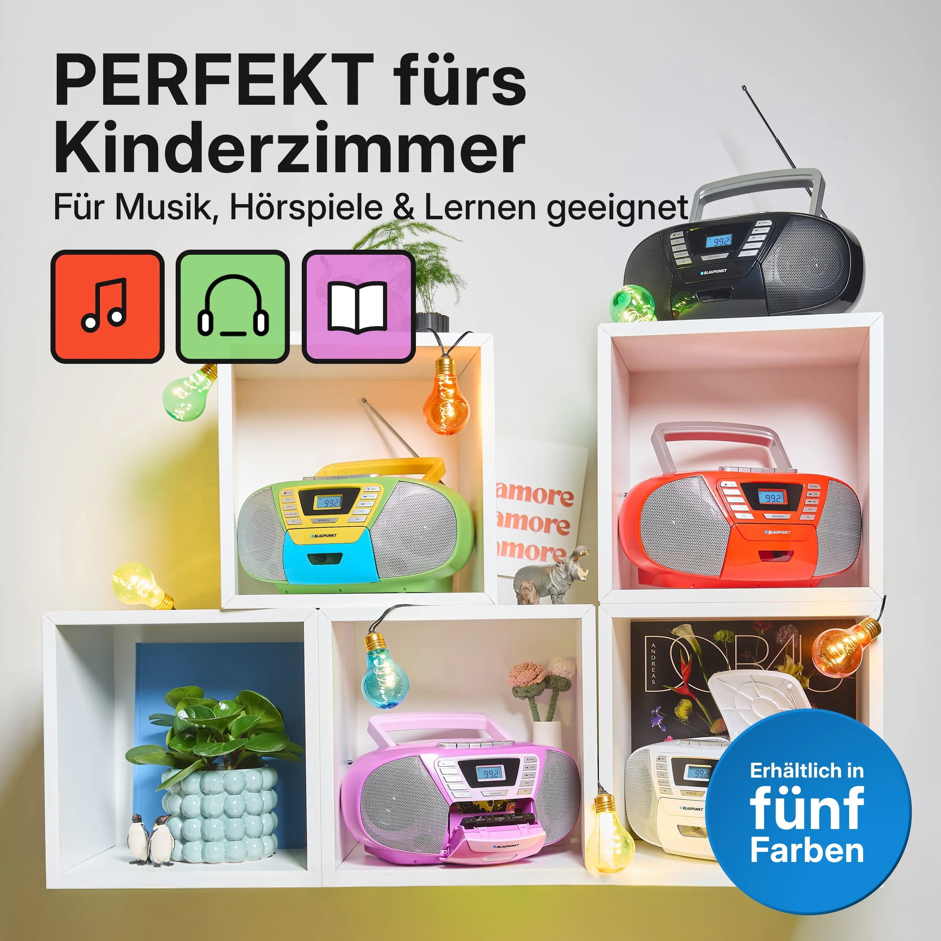 BOOMBOX MIT CD PLAYER FÜR KINDER | B 120 Violett |