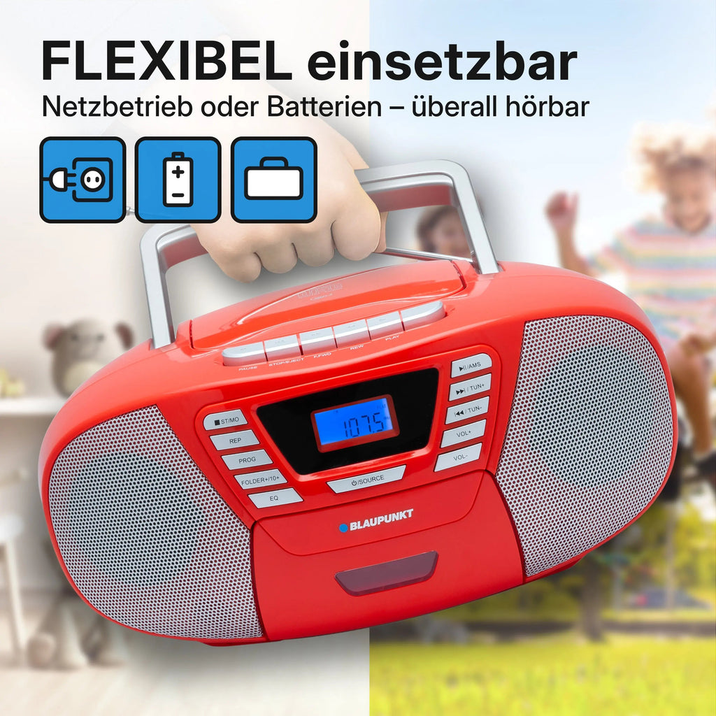 BOOMBOX MIT CD PLAYER FÜR KINDER | B 120 Red |