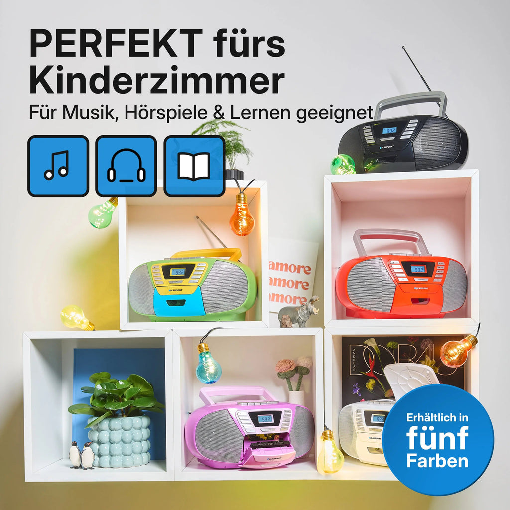 BOOMBOX MIT CD PLAYER FÜR KINDER | B 120 Black |