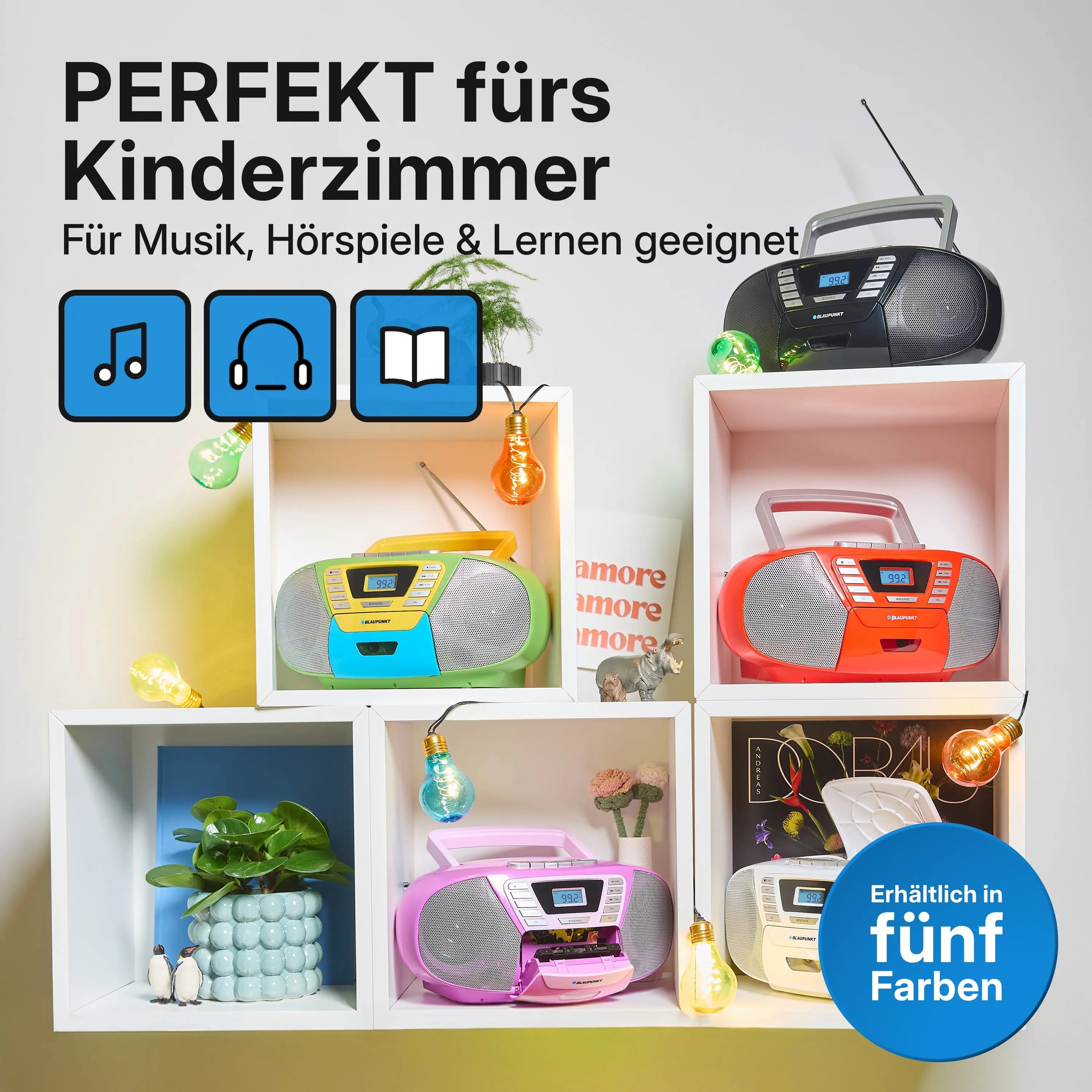 BOOMBOX MIT CD PLAYER FÜR KINDER | B 120 Black |