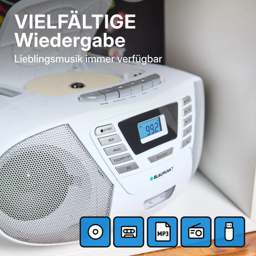 BOOMBOX MIT CD PLAYER FÜR KINDER | B 120 White |
