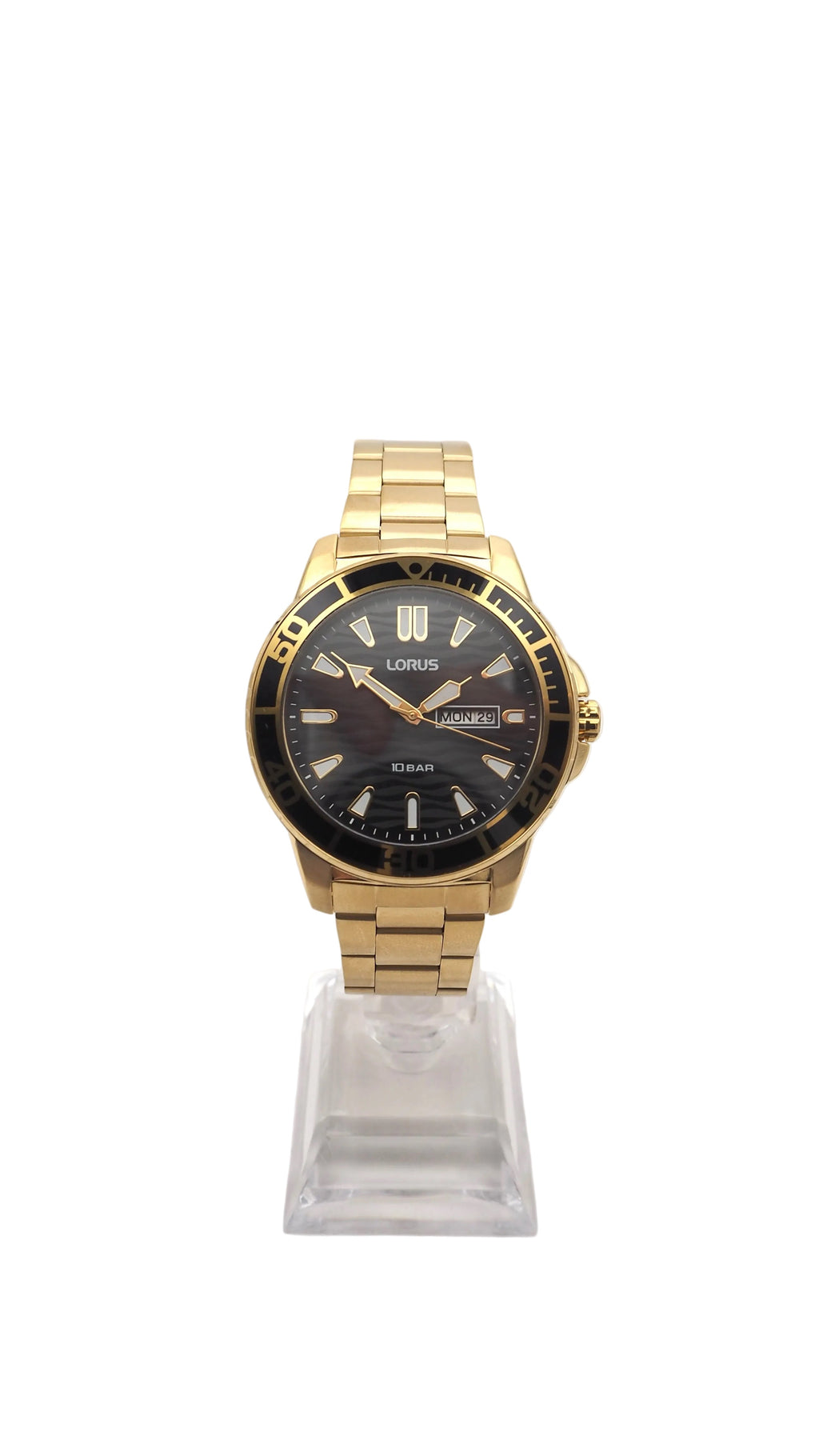 Lorus RH362AX9 Herrenuhr Edelstahl Gold Neu OVP