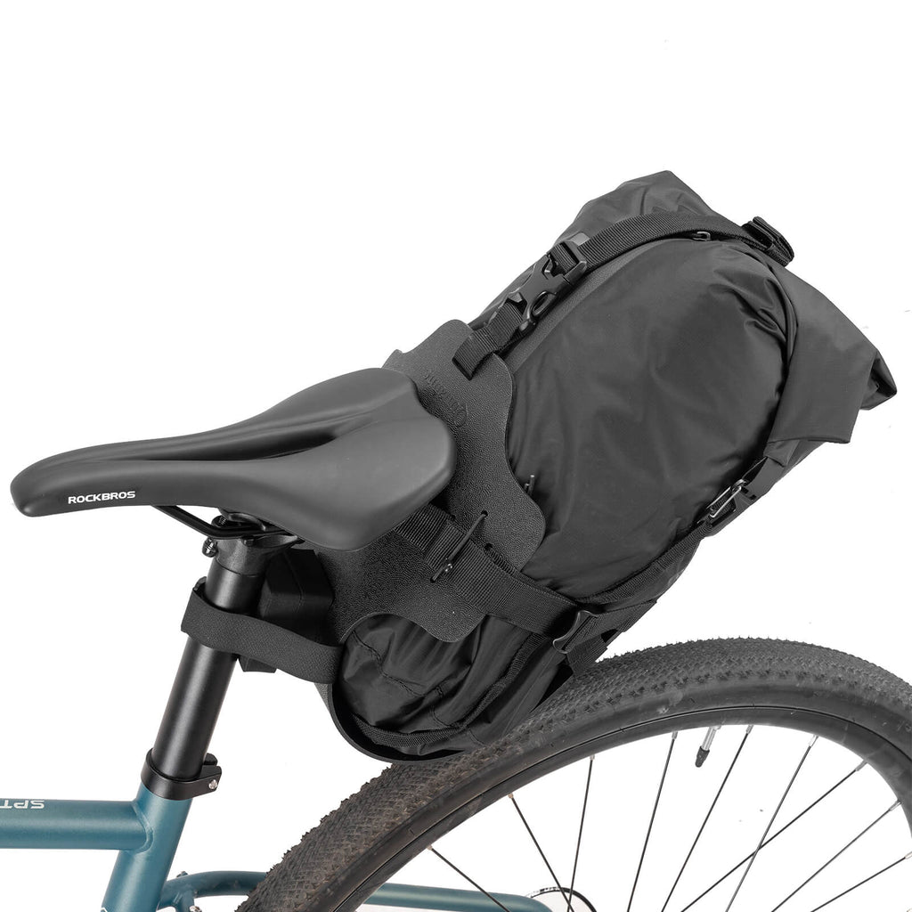 Bikepacking Heck-Gepäckträger + Wasserdichte  Kompressionstasche Set-A