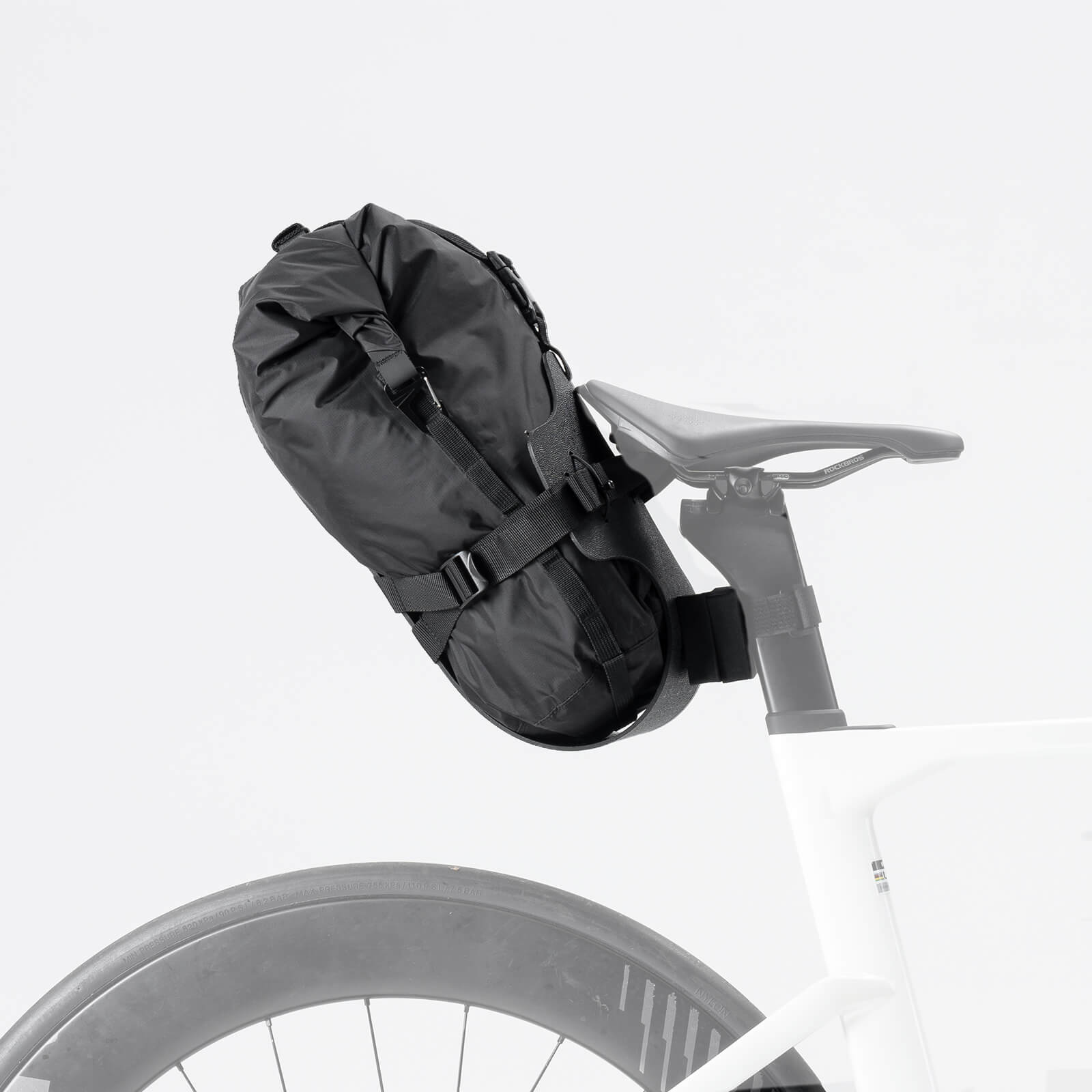 Bikepacking Heck-Gepäckträger + Wasserdichte  Kompressionstasche Set-A