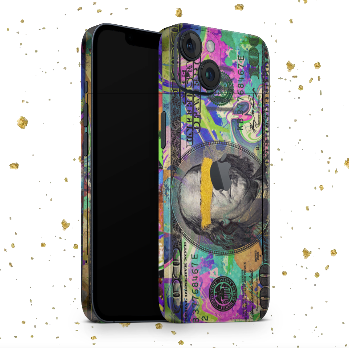 iPhone 16 Plus Skin mit 24K Gold Benjamin Matt