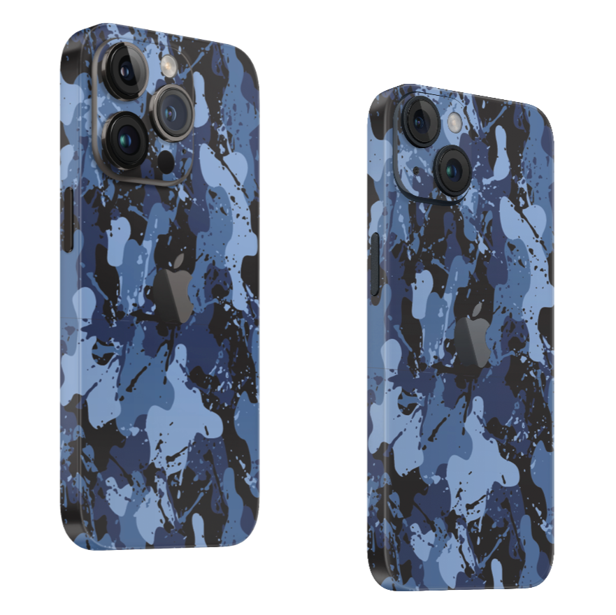 iPhone Skin Camo Blue