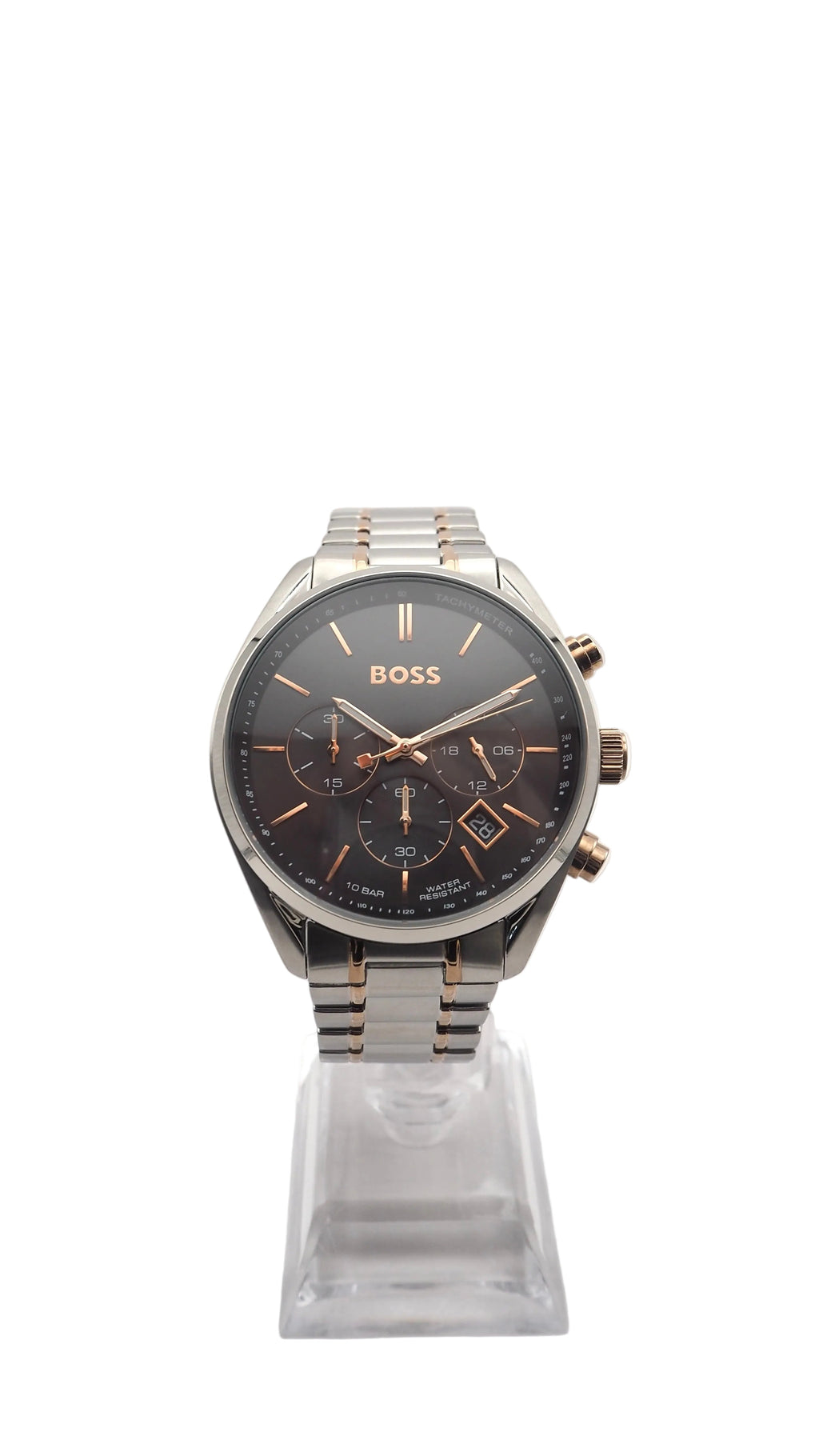 Boss Champion Chronograph 1513819 Herrenuhr Edelstahl Silber Neu OVP