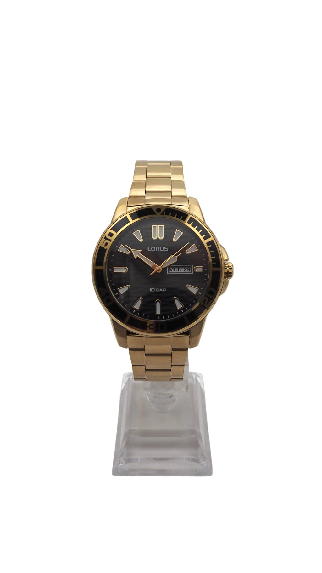 Lorus RH362AX9 Herrenuhr Edelstahl Gold Neu OVP