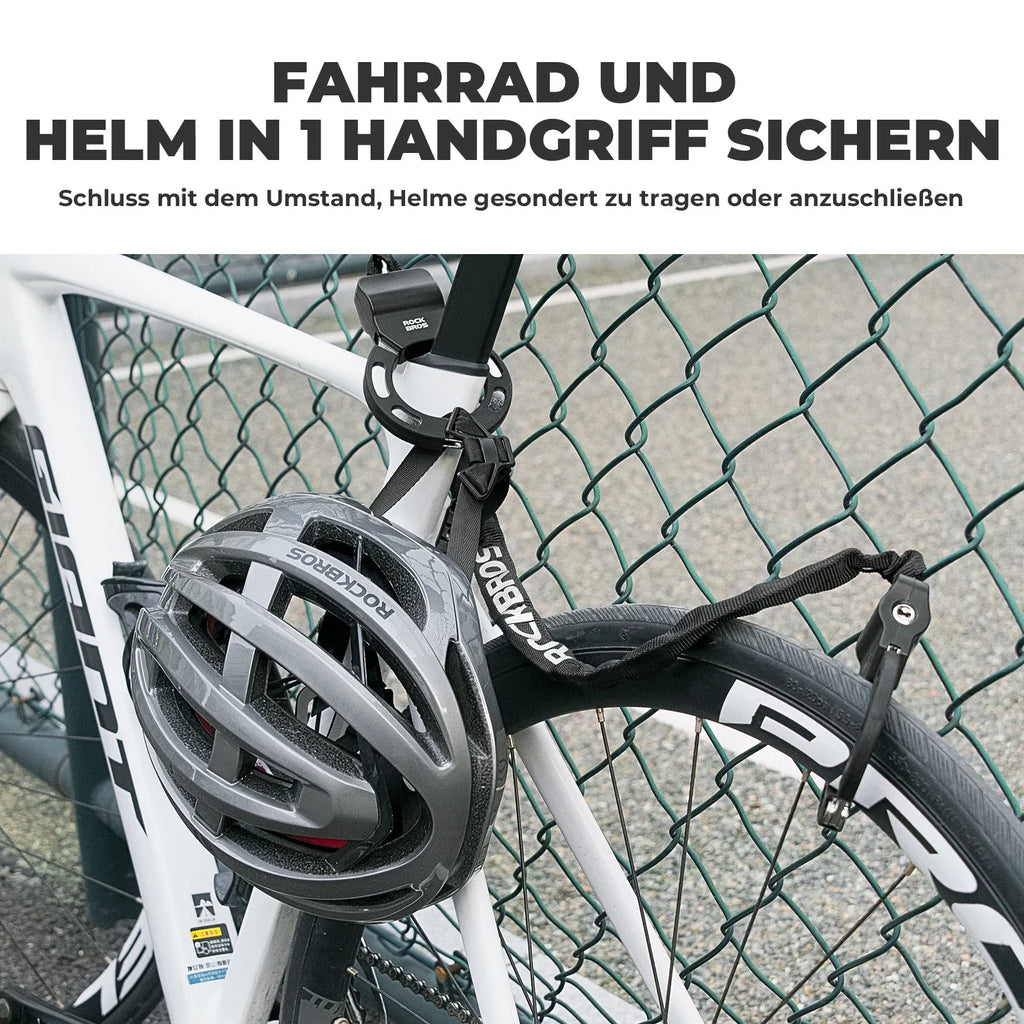 E-Scooter Schloss mit 59,5 cm Stahlkette, Fahrradschloss für Roller & Fahrrad