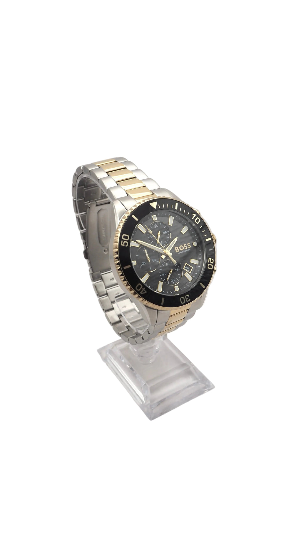 Boss Admiral Chronograph 1513908 Herrenuhr Edelstahl Silber Neu OVP
