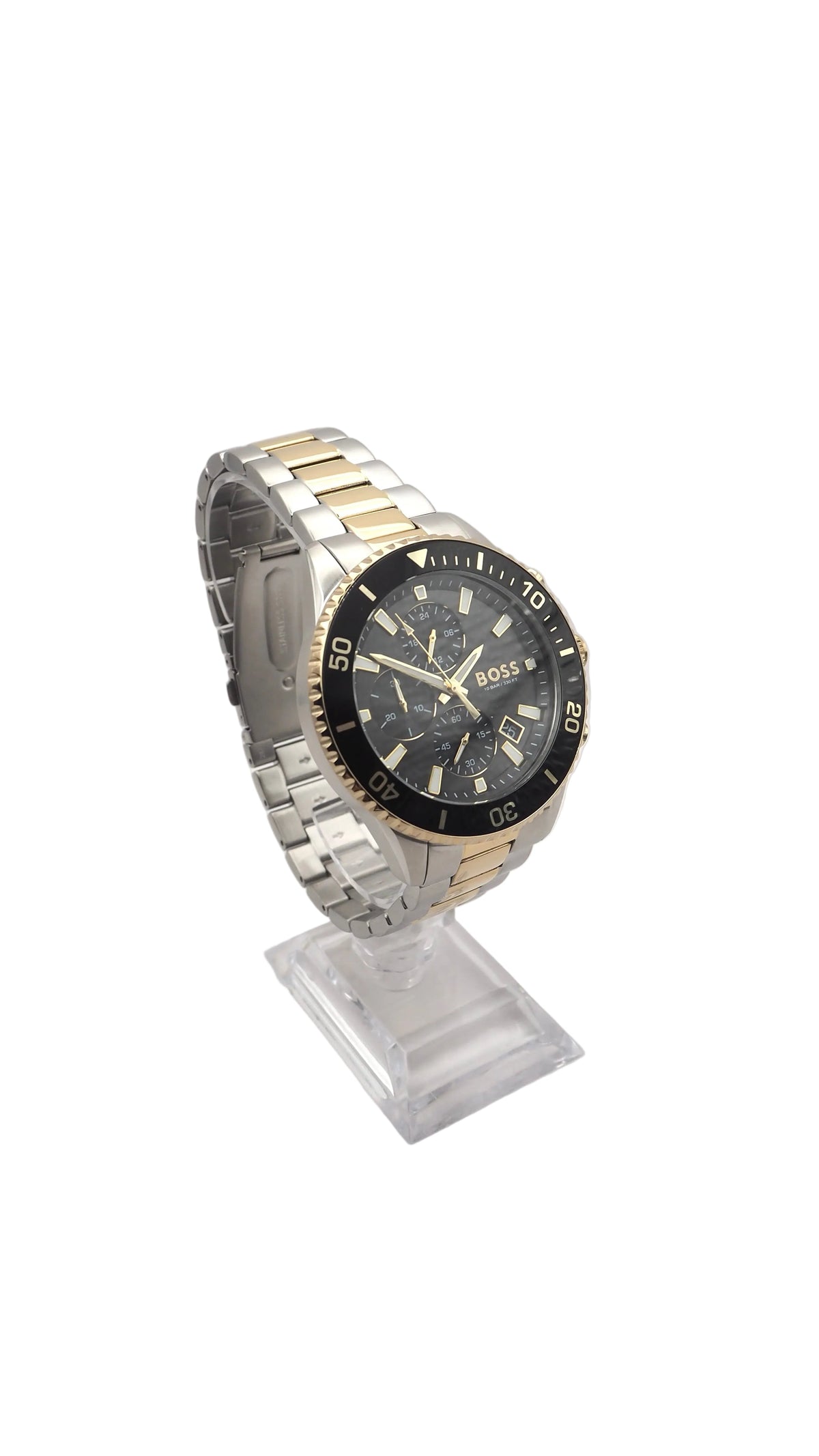 Boss Admiral Chronograph 1513908 Herrenuhr Edelstahl Silber Neu OVP