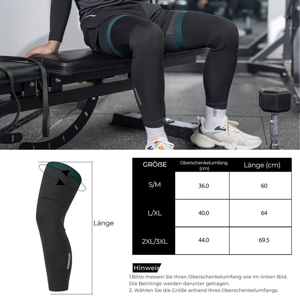 Fahrrad Beinlinge Winter Thermo S-3XL (1 Paar)