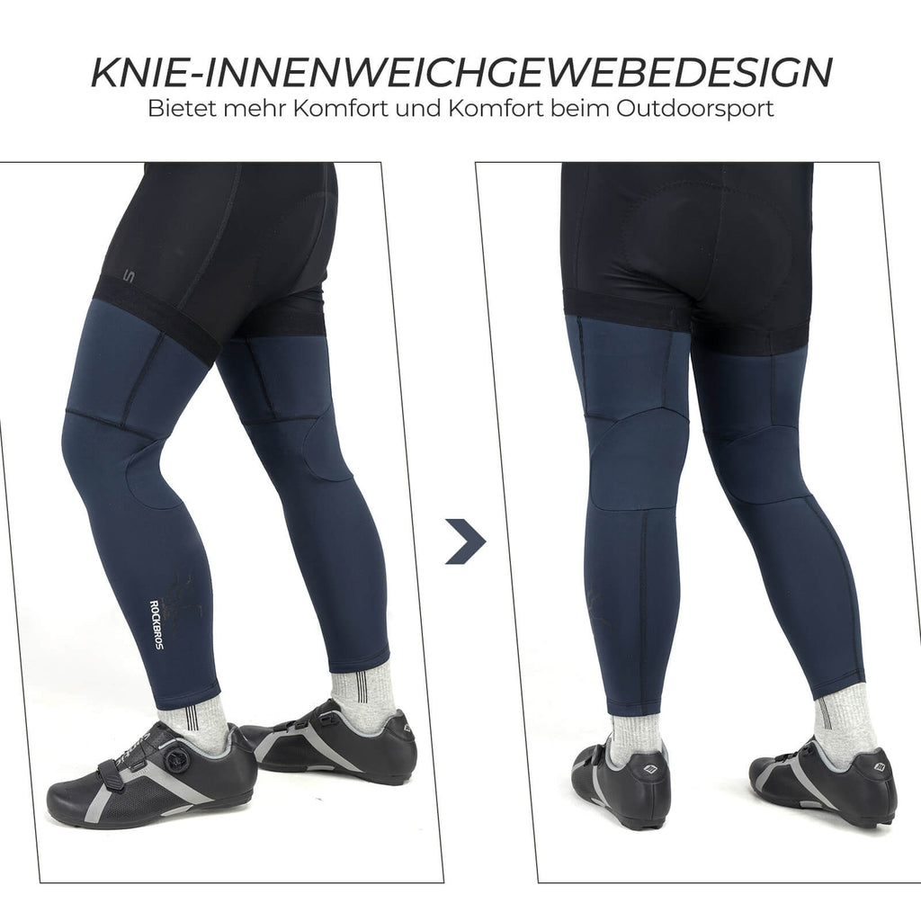 Fahrrad Beinlinge Winter Thermo S-3XL (1 Paar)