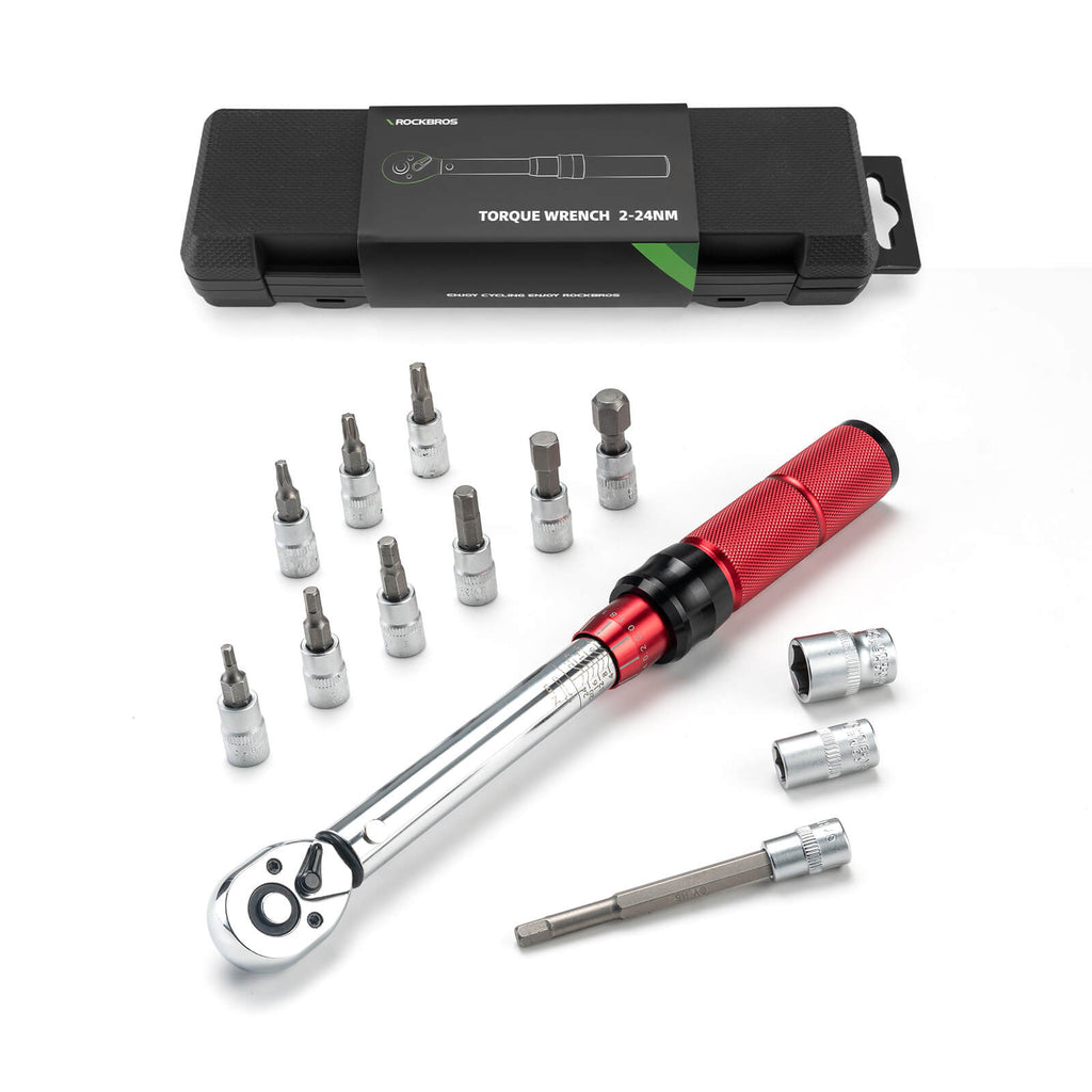 Fahrrad Drehmomentschlüssel Set 2-24 Nm, Multifunktionales Reparaturwerkzeug