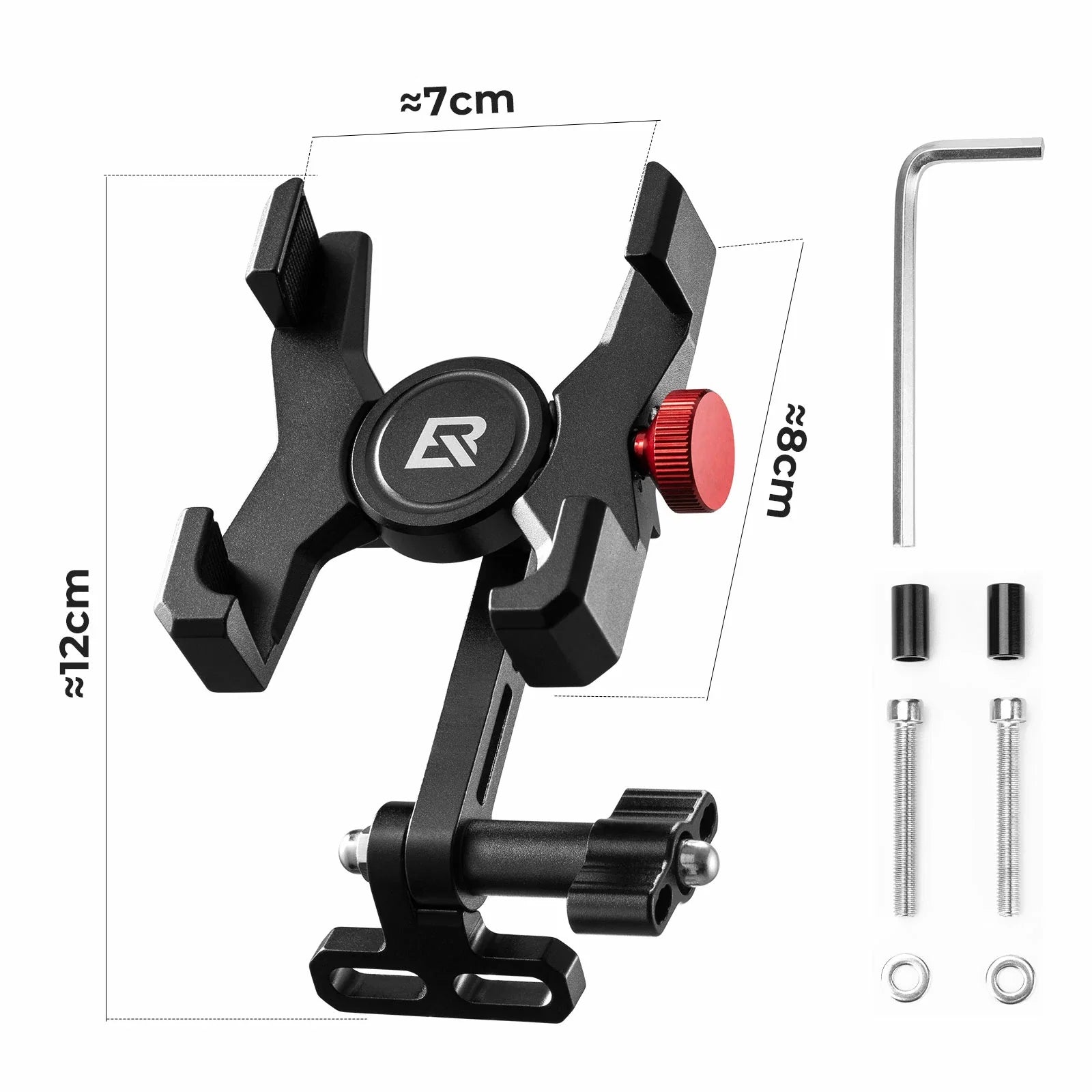 Fahrrad Handyhalterung 180° Drehbar für Handy 4.7~7.09"