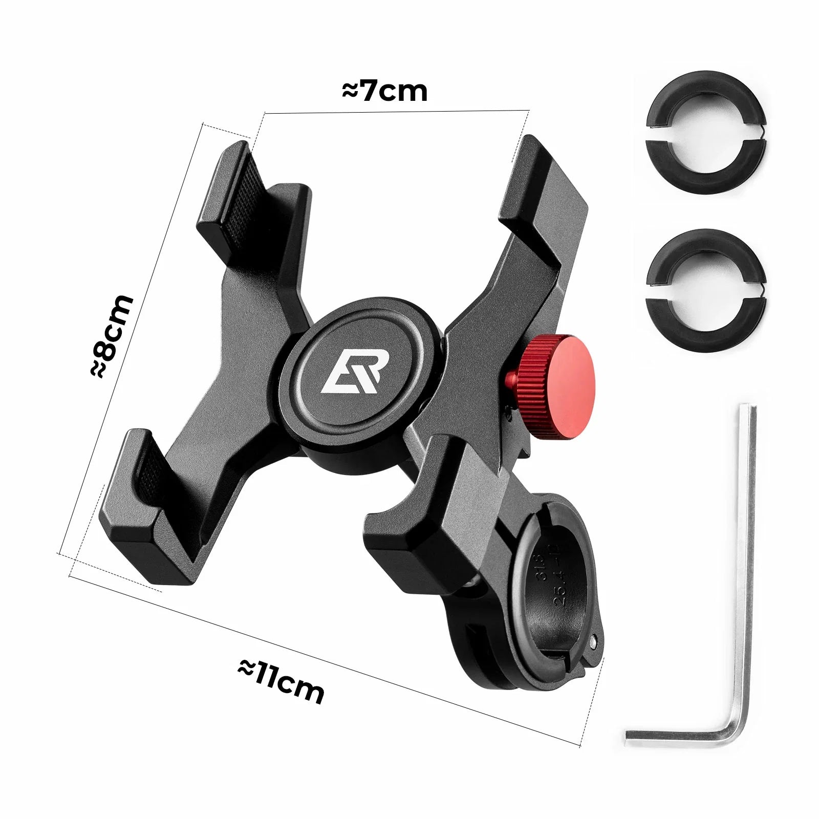 Fahrrad Handyhalterung 180° Drehbar für Handy 4.7~7.09"