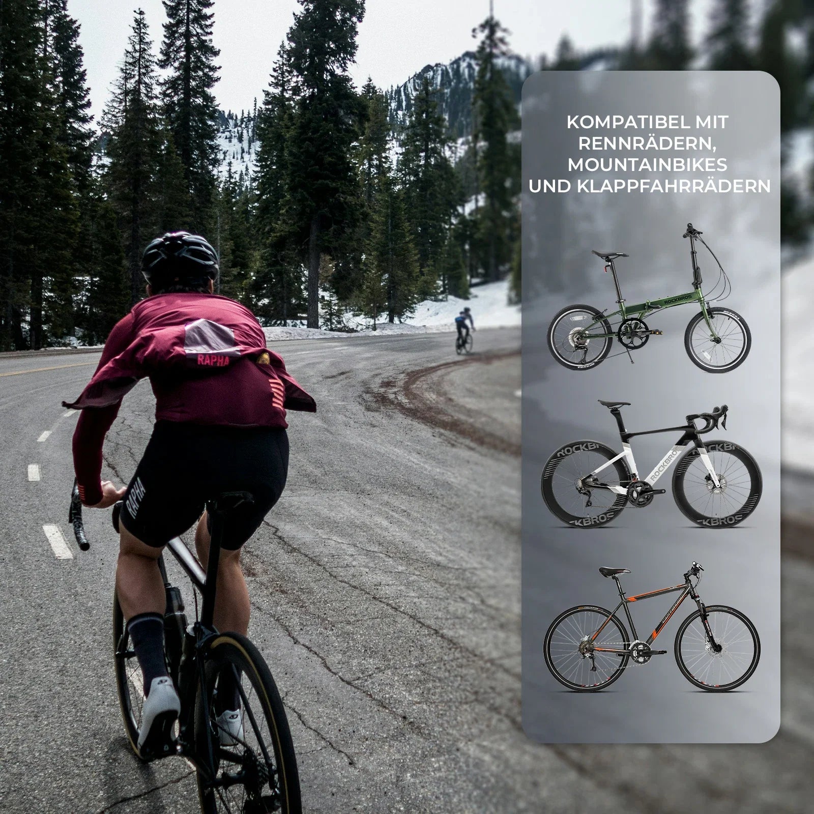 Fahrrad Handyhalterung Magnetische, 4,7–6,9 Zoll Smartphones, Lenkerhalterung 22,2–31,8 mm