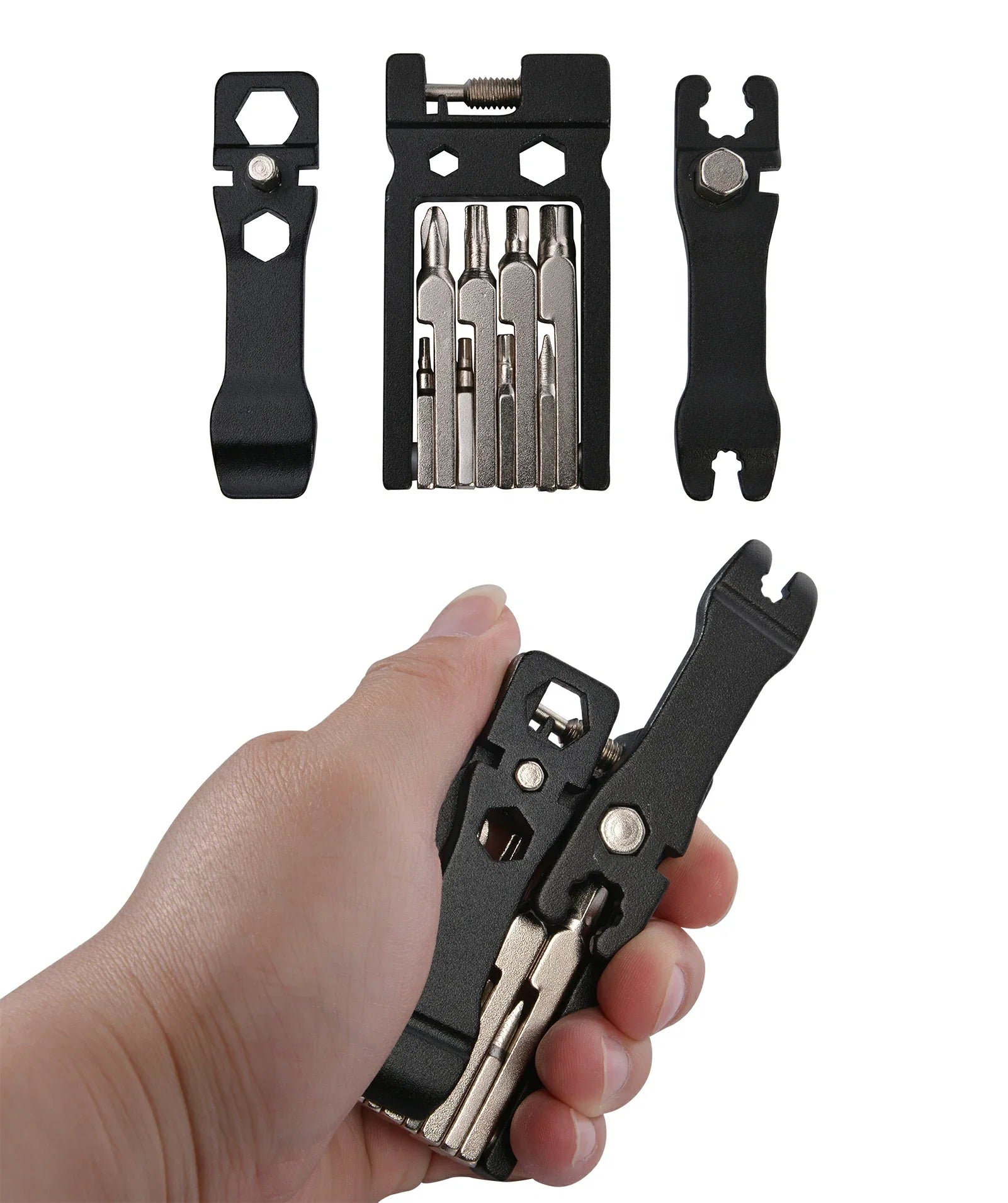 Fahrrad Multifunktionswerkzeug 20-in-1 Multitools Faltbare Reparatur Werkzeug Set aus Edelstahl