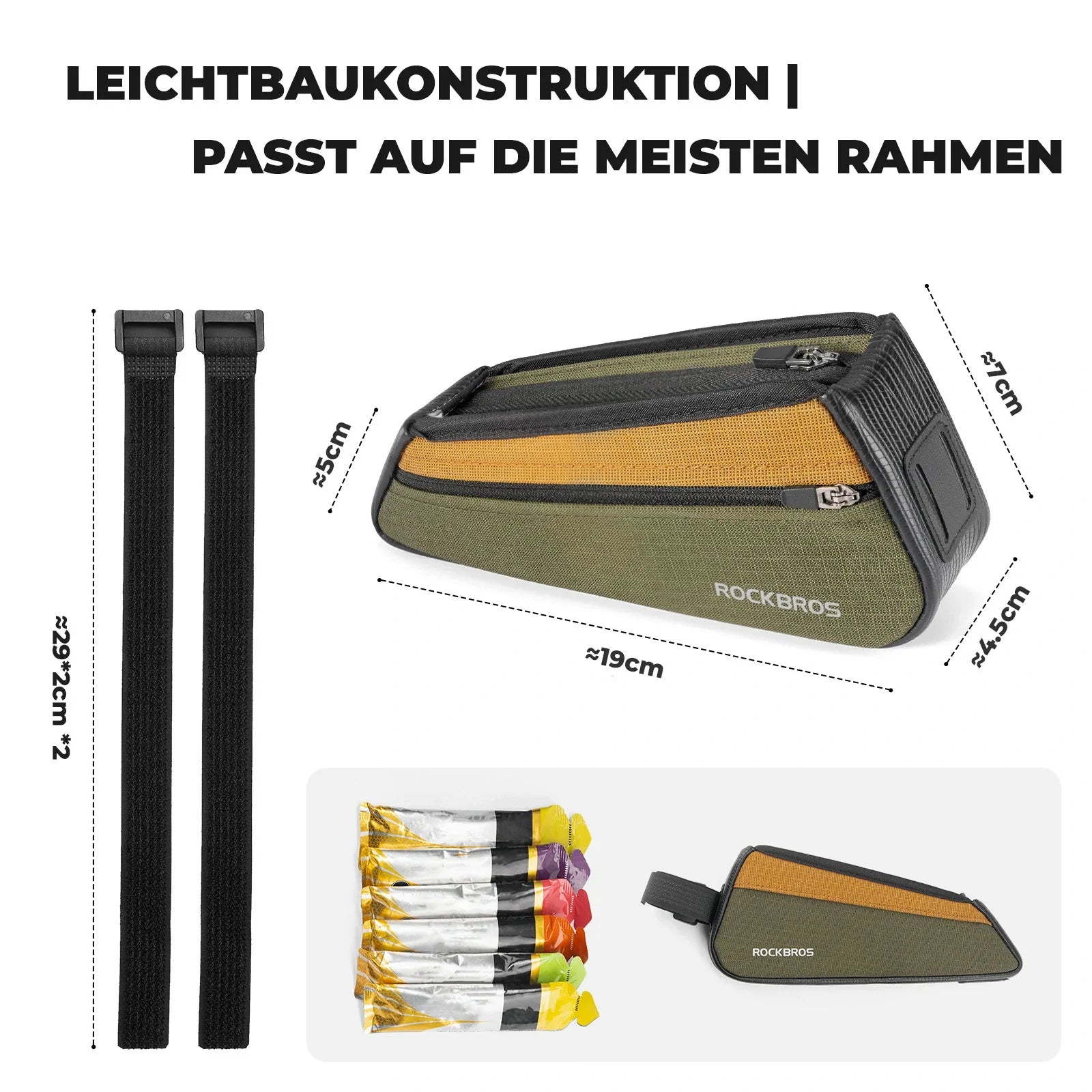 Fahrrad Oberrohrtasche für Schnellen Zugriff Kratzfest & Abriebfest
