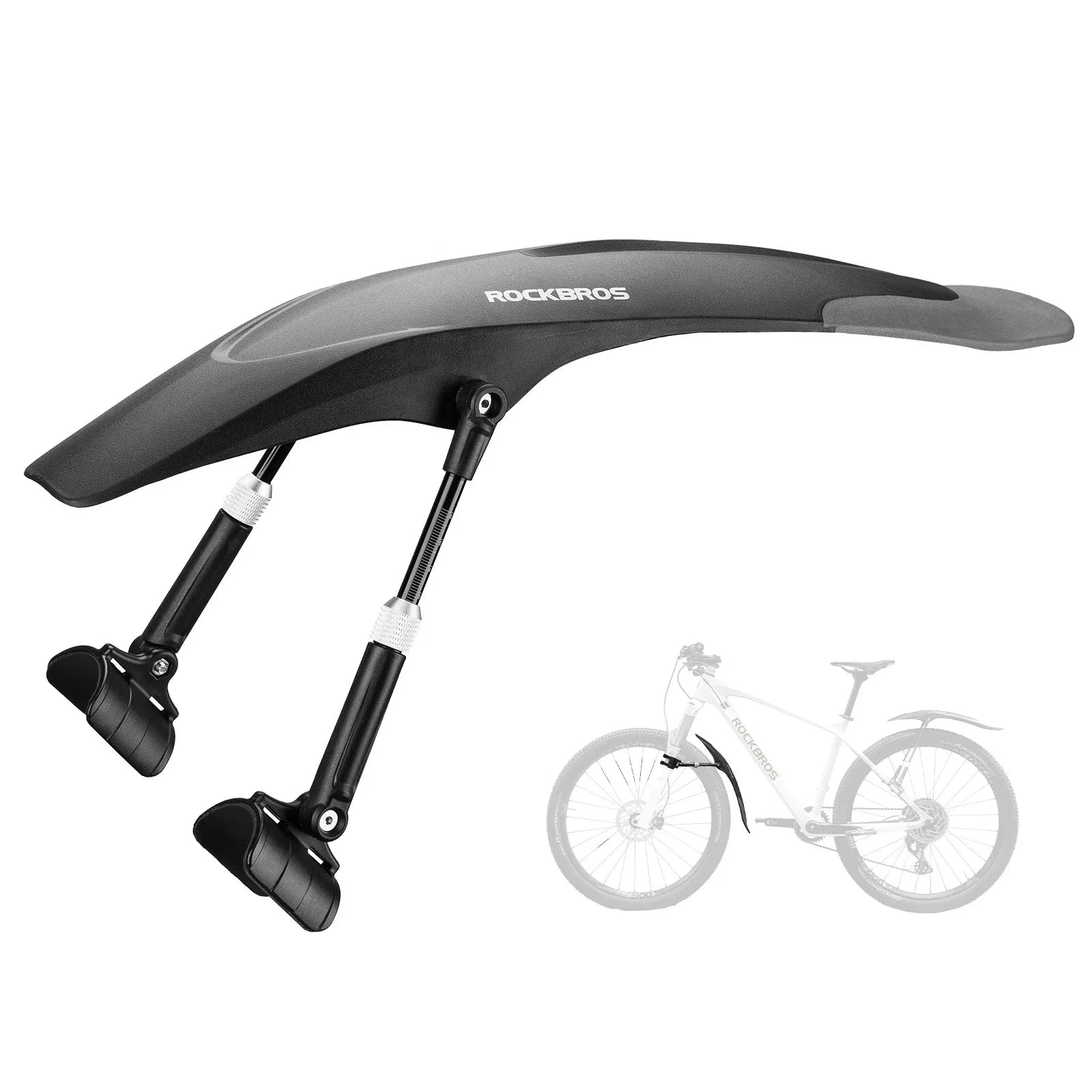 Fahrrad Schutzbleche Set Vorne/Hinten Verstellbare Flexible 26-29 zoll