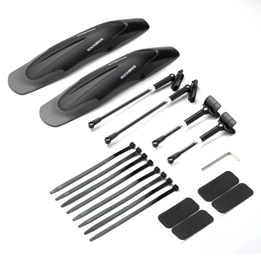 Fahrrad Schutzbleche Set Vorne/Hinten Verstellbare Flexible 26-29 zoll