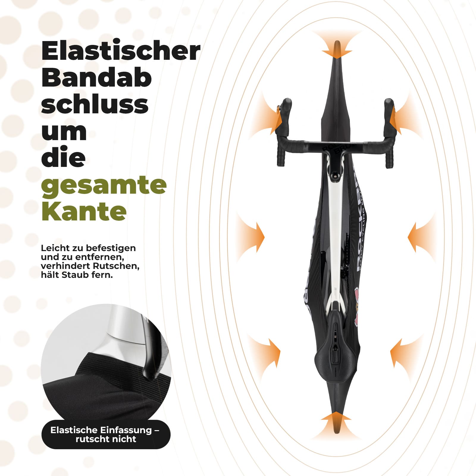 Fahrradabdeckung Elastisch 26–29 Zoll Indoor Fahrradgarage Staubdicht Waschbar Fahrradüberzug